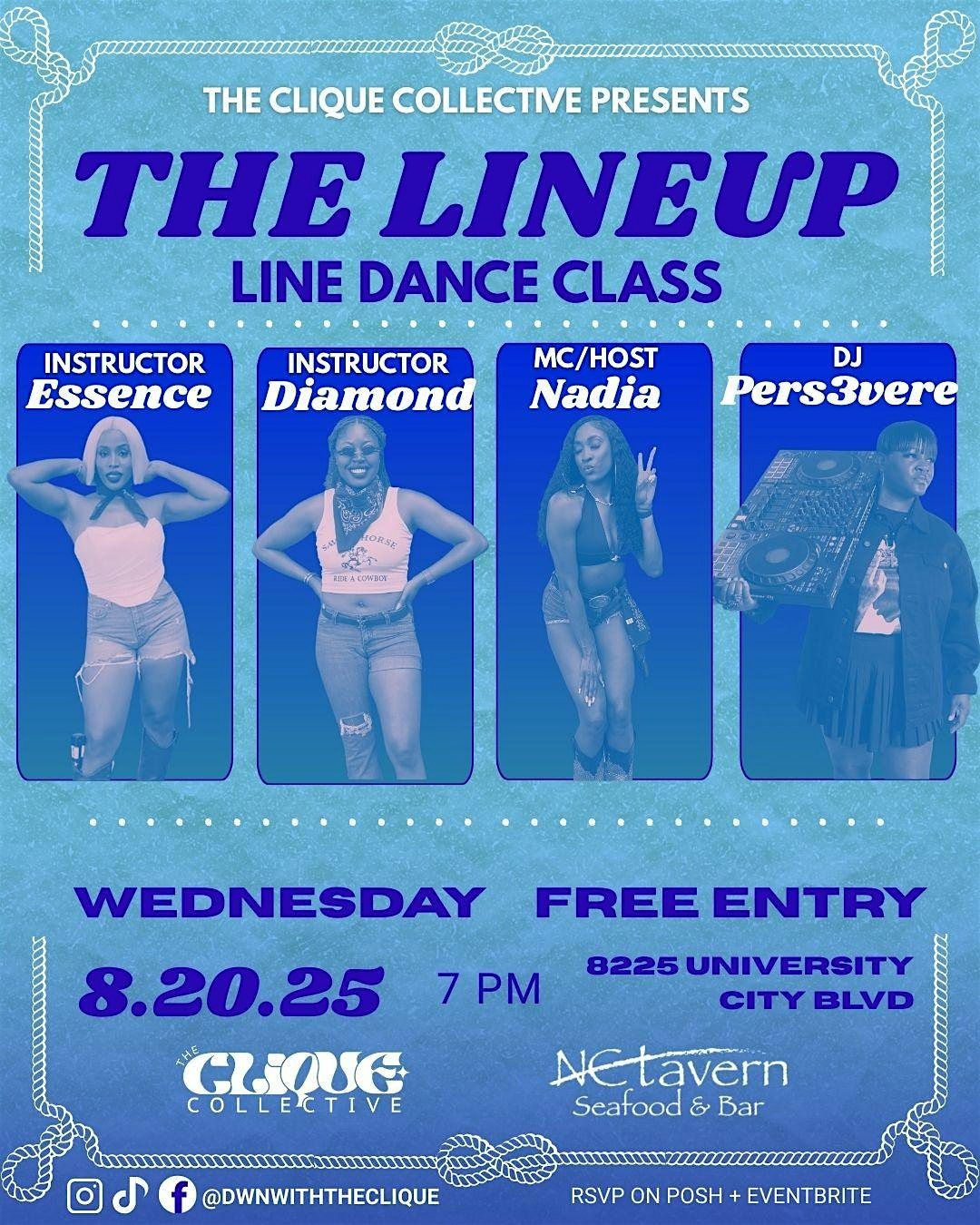 The Line Up Party – Line Dance Class & Party in Charlotte at NC Tavern – Charlotte, NC