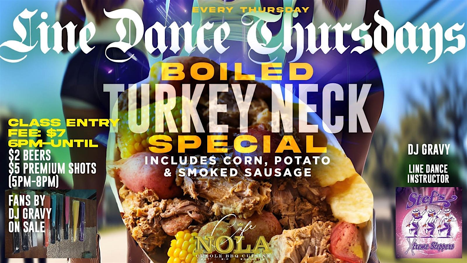 Line Dance Thursdays Every Thursday at Cafe Nola at Cafe Nola – Harvey, LA