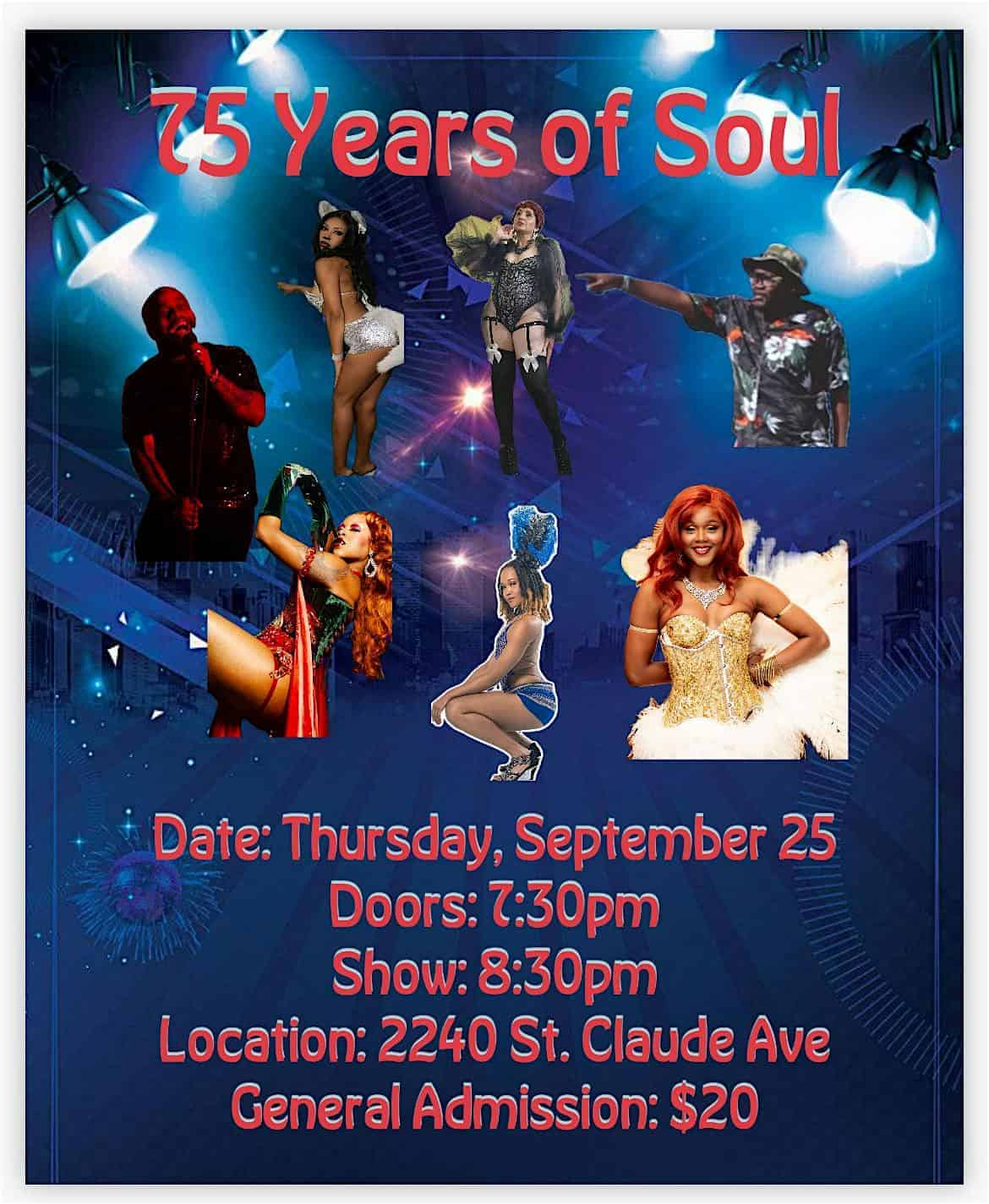 75 Years of SOUL at The AllWays Lounge & Cabaret – New Orleans, LA