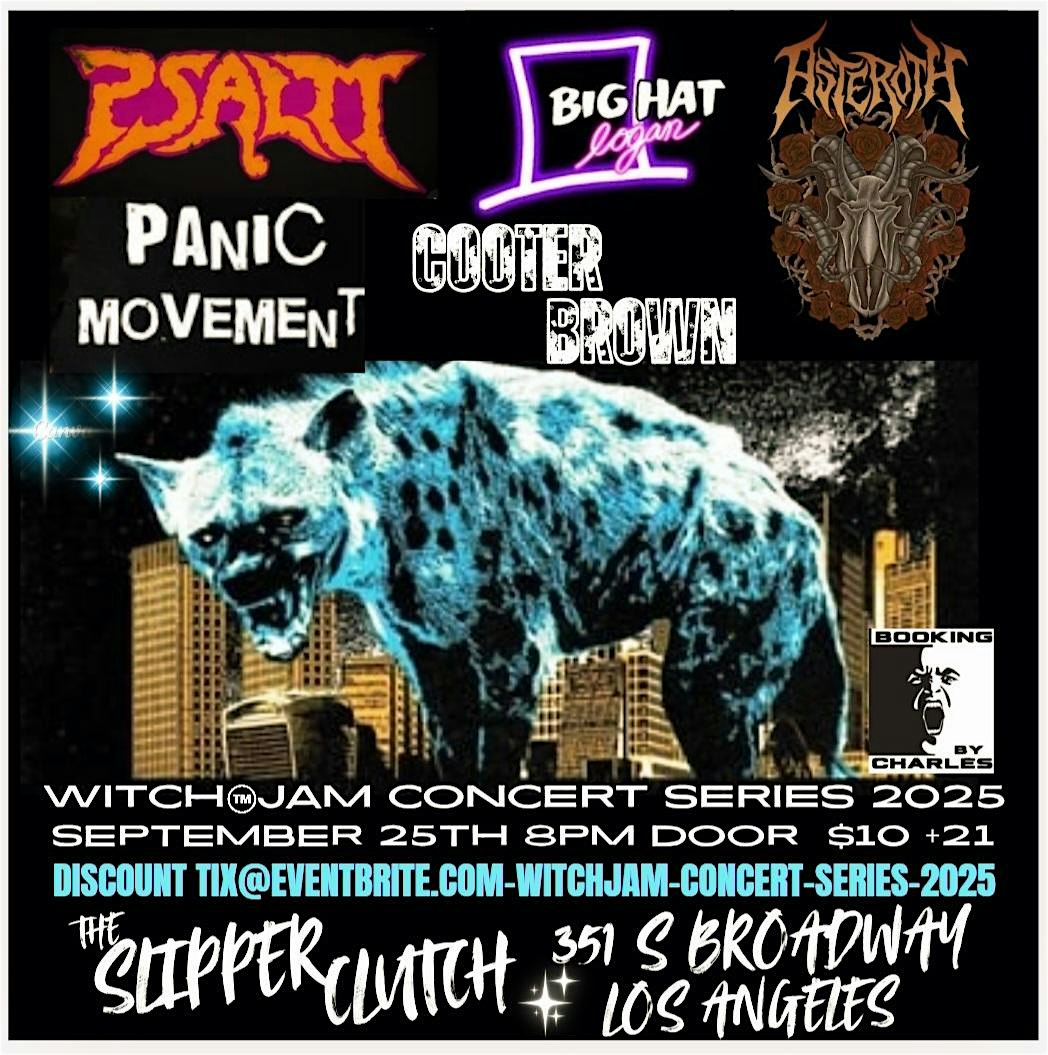 Witch Jam Concert Series 2025 at The Slipper Clutch – Los Angeles, CA