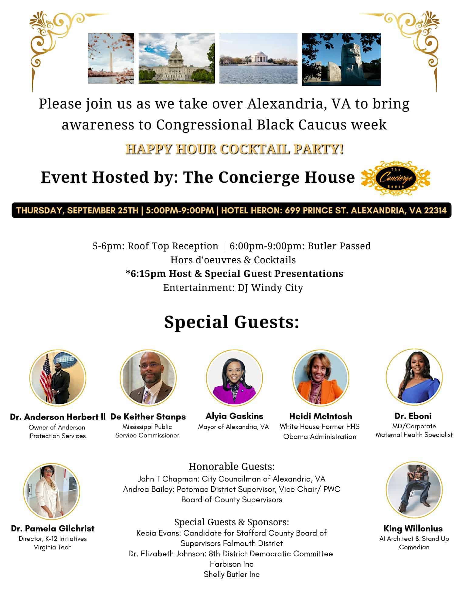 CBC Cocktail Event Alexandria, VA at Hotel Heron Old Town Alexandria – Alexandria, VA