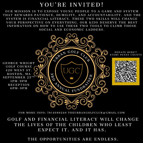 URBAN GOLF CLUB 3RD ANNUAL FUNDRAISER! at 420 West St – Boston, MA