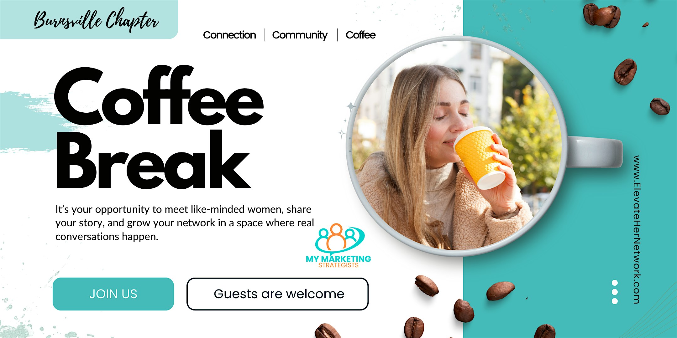 Elevate Her Network, Morning Coffee Break- Burnsville Chapter at Arise Nicolette Coffee Company – Burnsville, MN