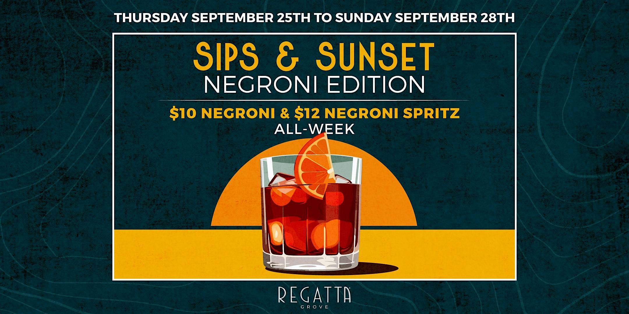 Sips & Sunset – Negroni Edition at Regatta Grove at Regatta Grove – Miami, FL