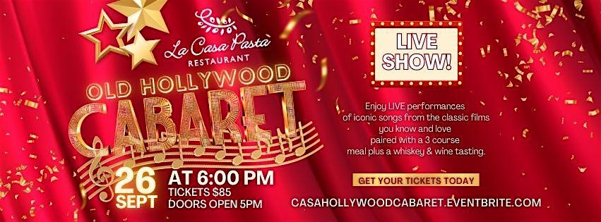Old Hollywood Cabaret at La Casa Pasta Restaurant – Newark, DE