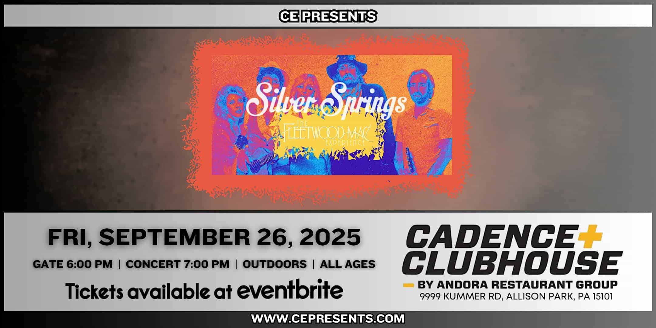 Silver Springs – The Fleetwood Mac Experience at Cadence Clubhouse – Allison Park, PA
