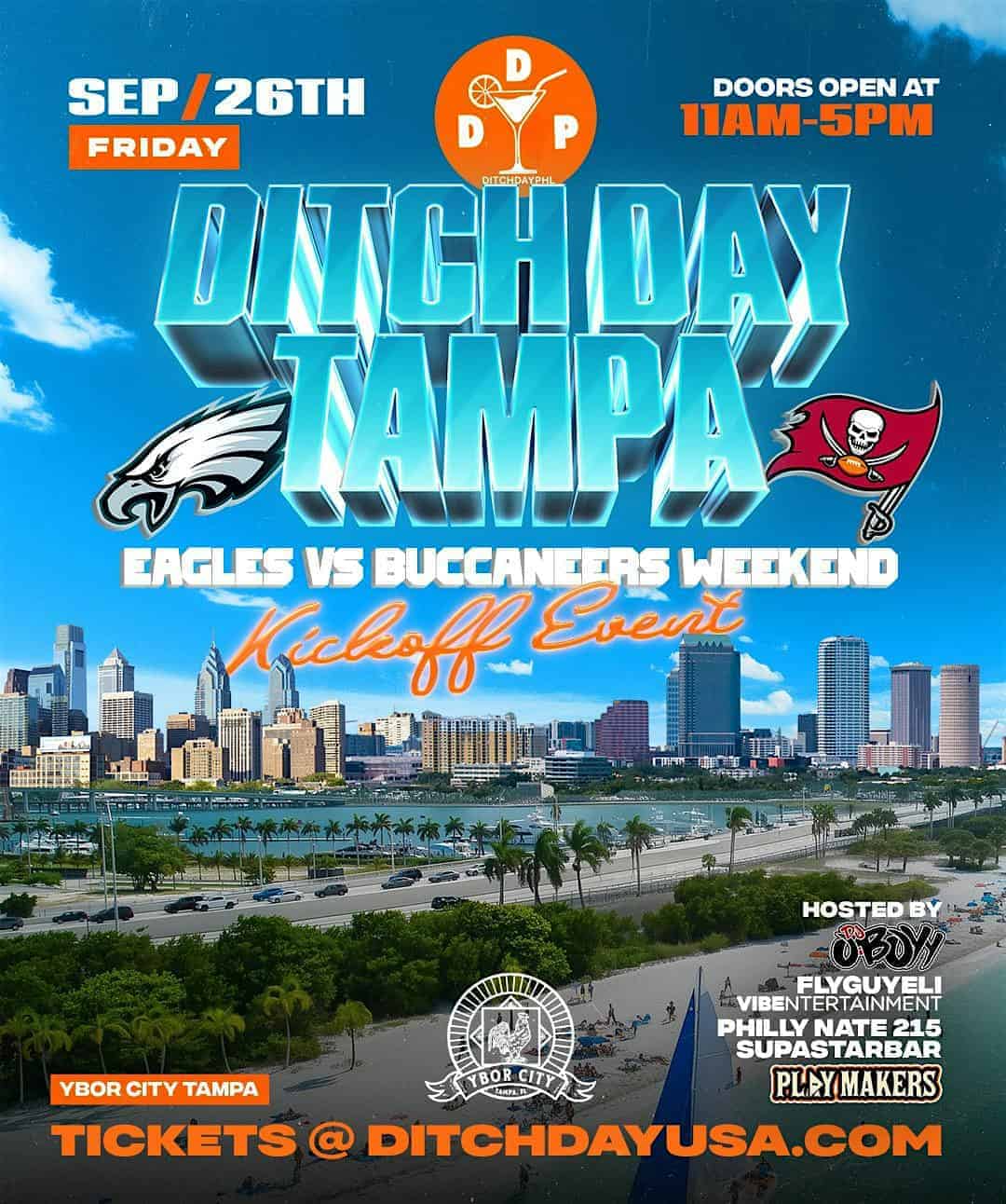 DITCH DAY TAMPA Ep. 1 (Eagles vs Bucs) at 2234 E 7th Ave – Tampa, FL