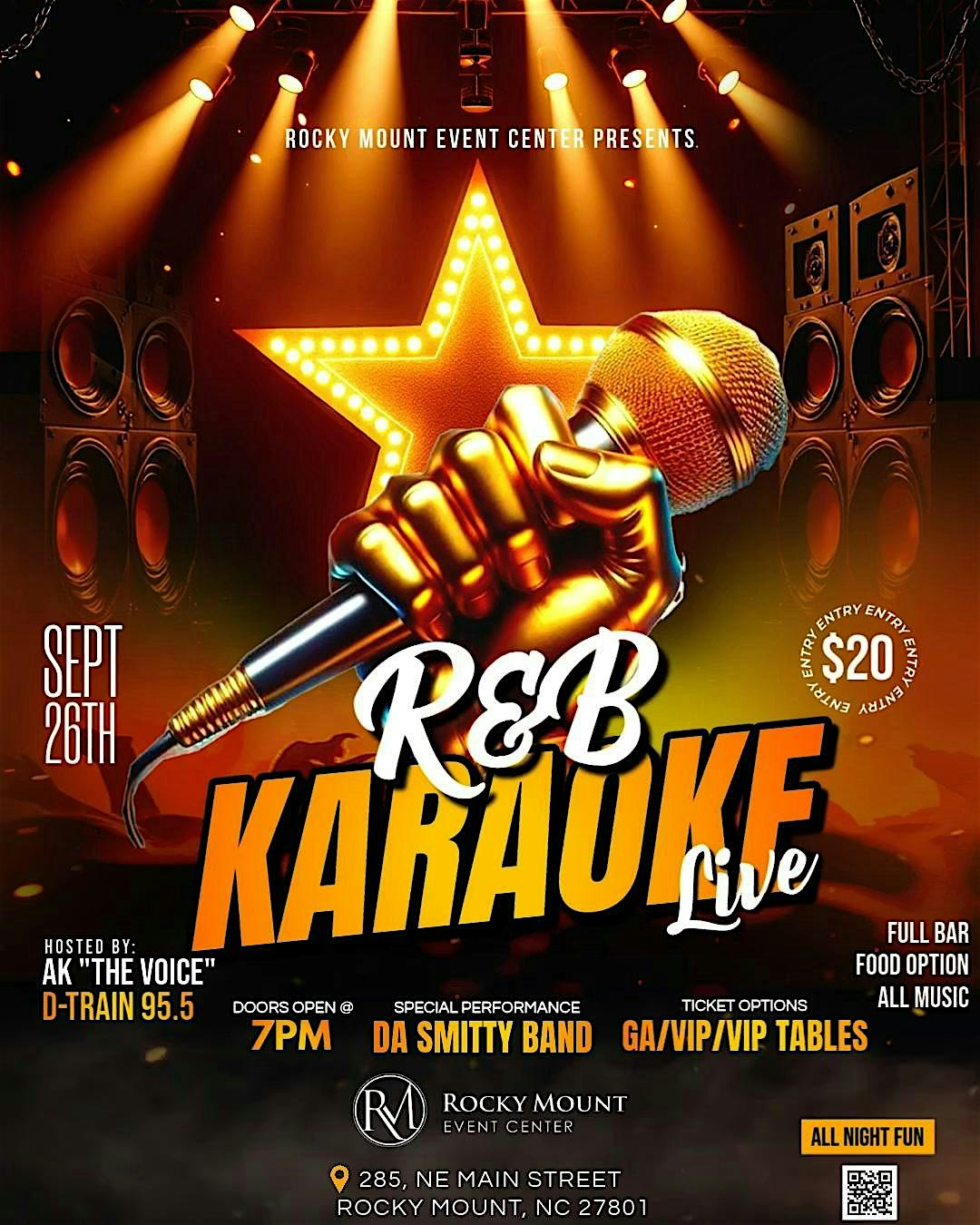 R&B Live Karaoke at Rocky Mount Event Center – Rocky Mount, NC
