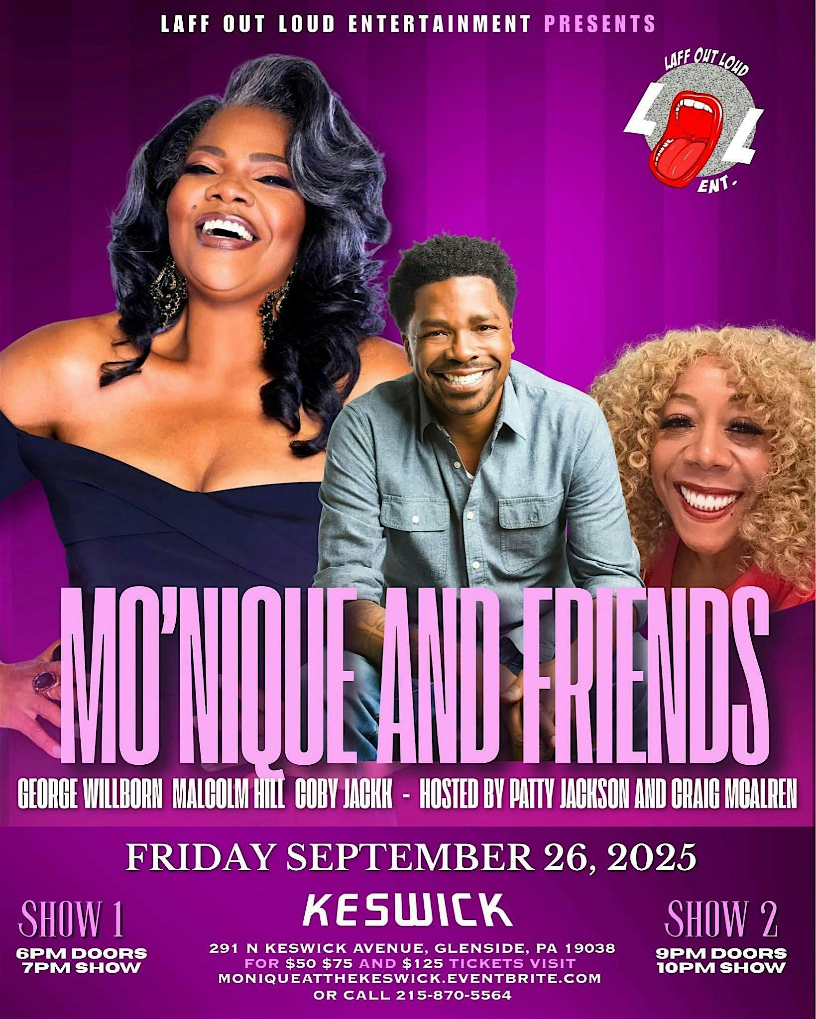 Laff Out Loud Entertainment Presents: Mo’Nique Live at The Keswick at Keswick Theatre – Glenside, PA