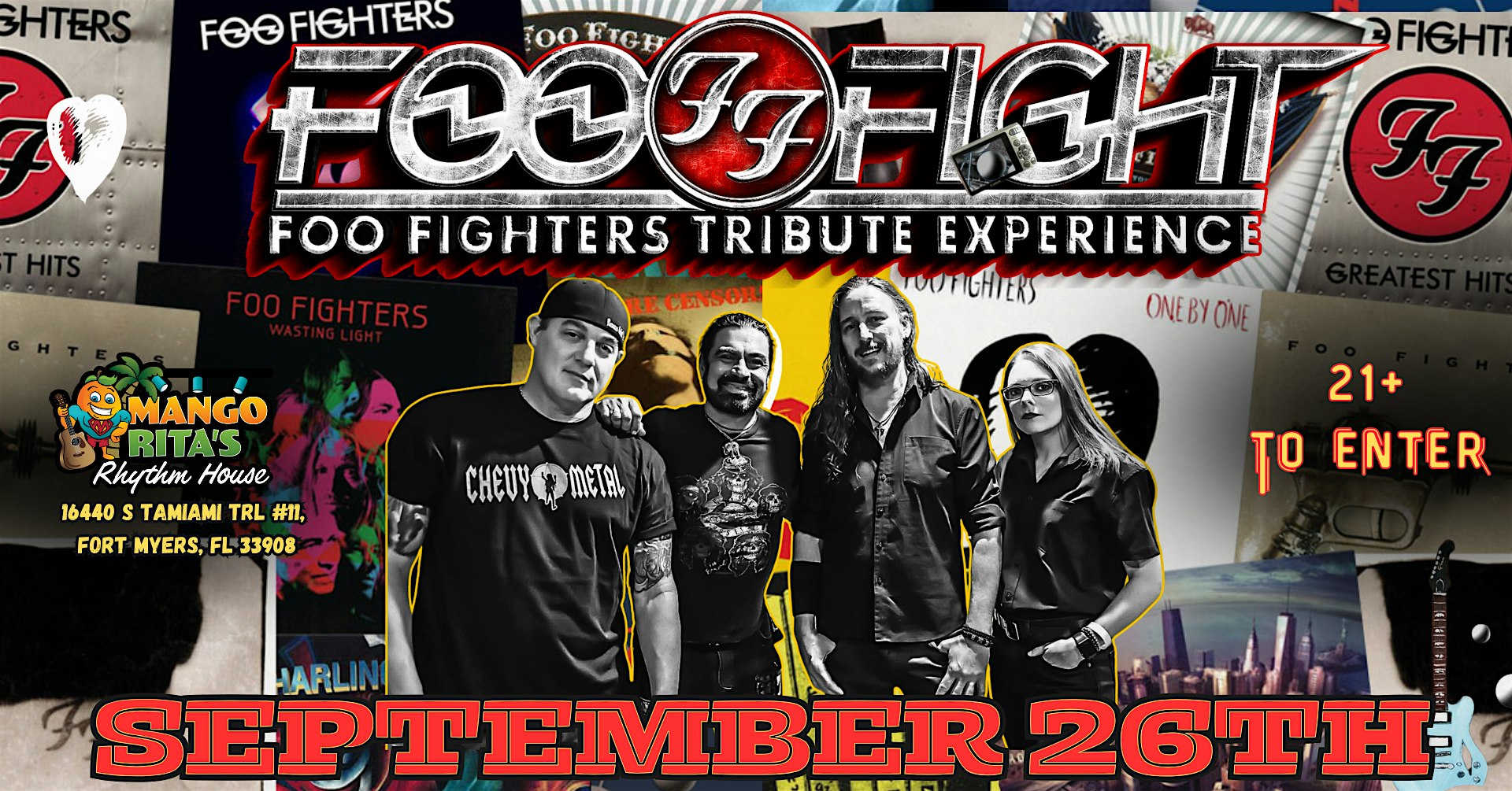 FOO FIGHT – FOO FIGHTERS TRIBUTE EXPERIENCE at Mango Rita’s Rhythm House – Fort Myers, FL