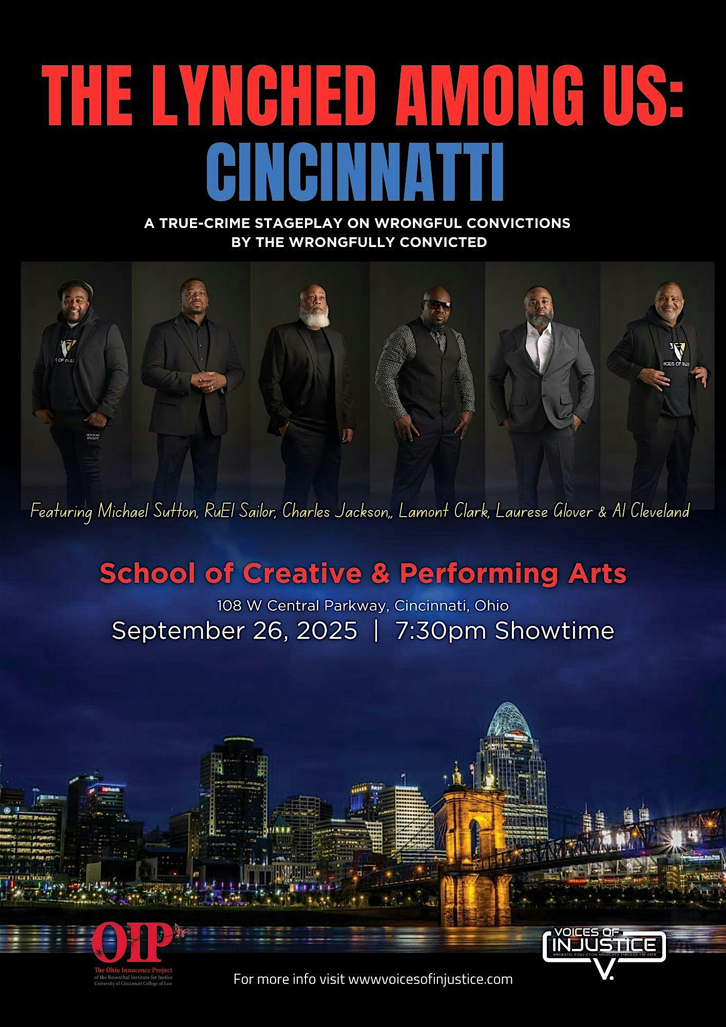 The Lynched Among Us…in Cincinnati! at School for Creative and Performing Arts – Cincinnati, OH