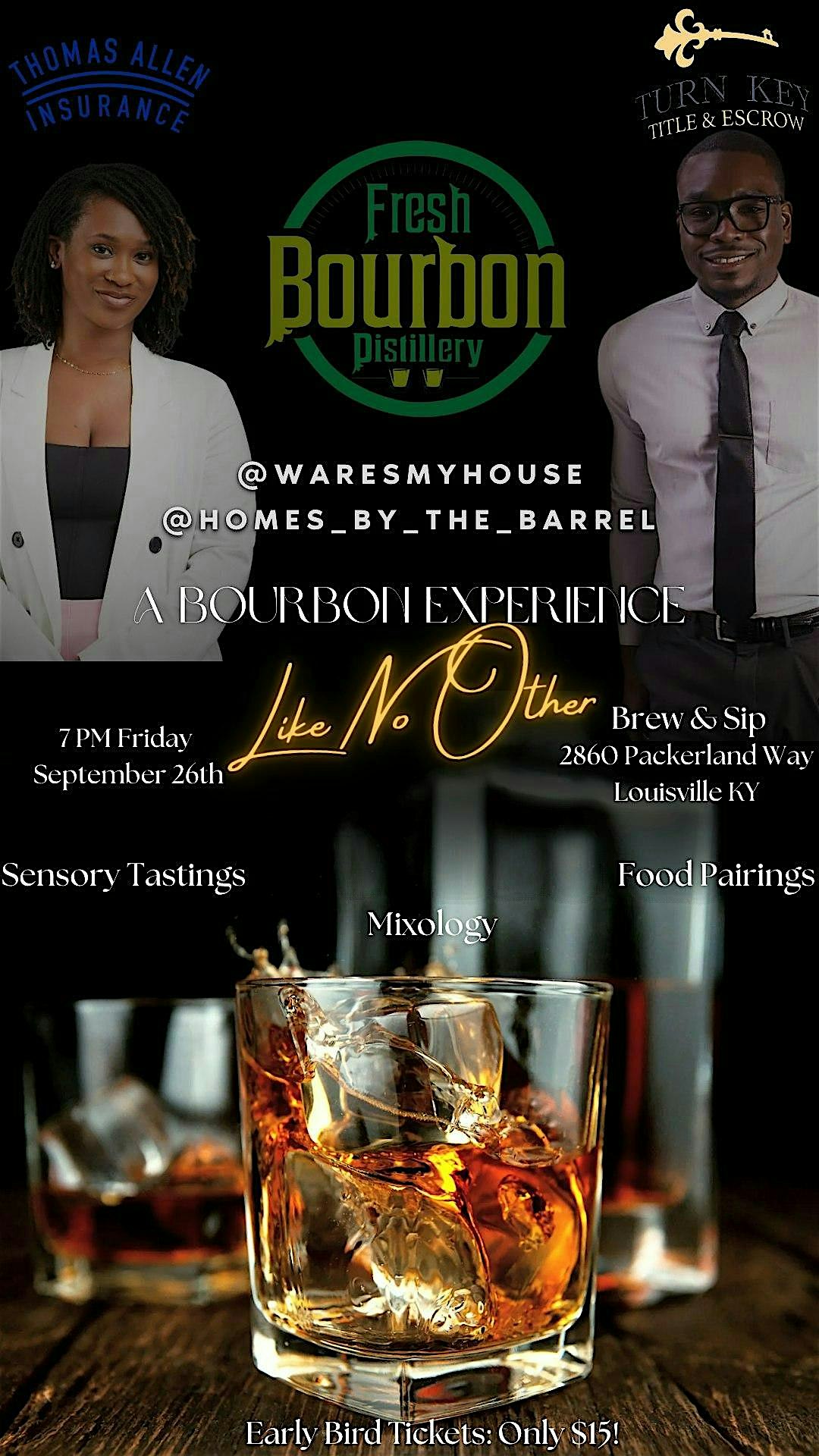 Fresh Bourbon: Sensory Tasting & Mixology Night at Brew & Sip The Cafe and Roastery – Louisville, KY