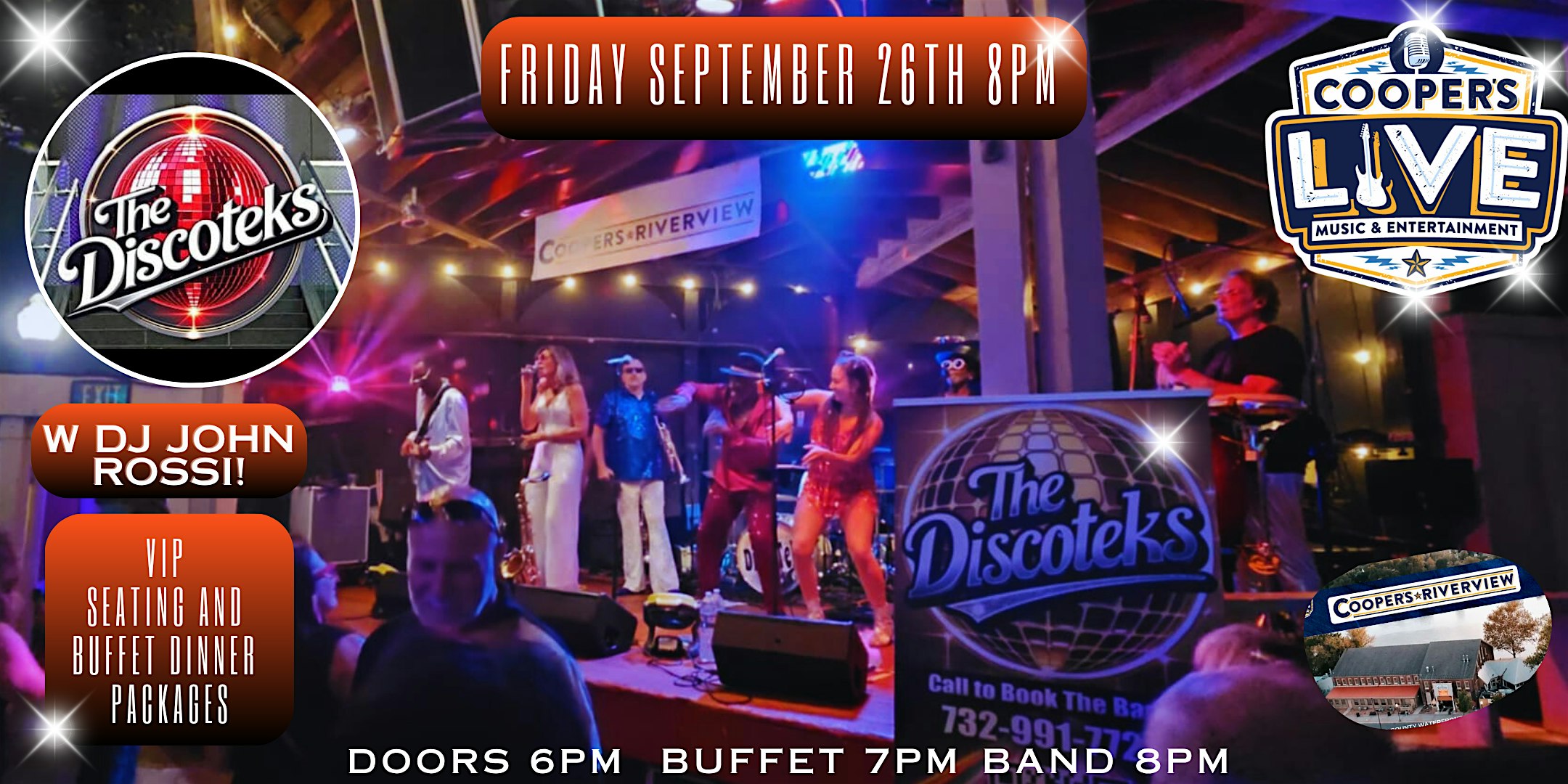 The Discoteks Dance Party at Cooper’s Dinner and Show at Cooper’s Riverview – Trenton, NJ