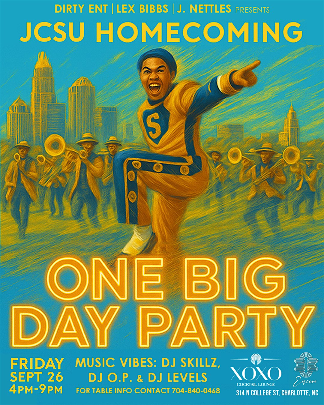 “One Big Day Party” JCSU Homecoming 2025 at Encore Nightclub Charlotte – Charlotte, NC