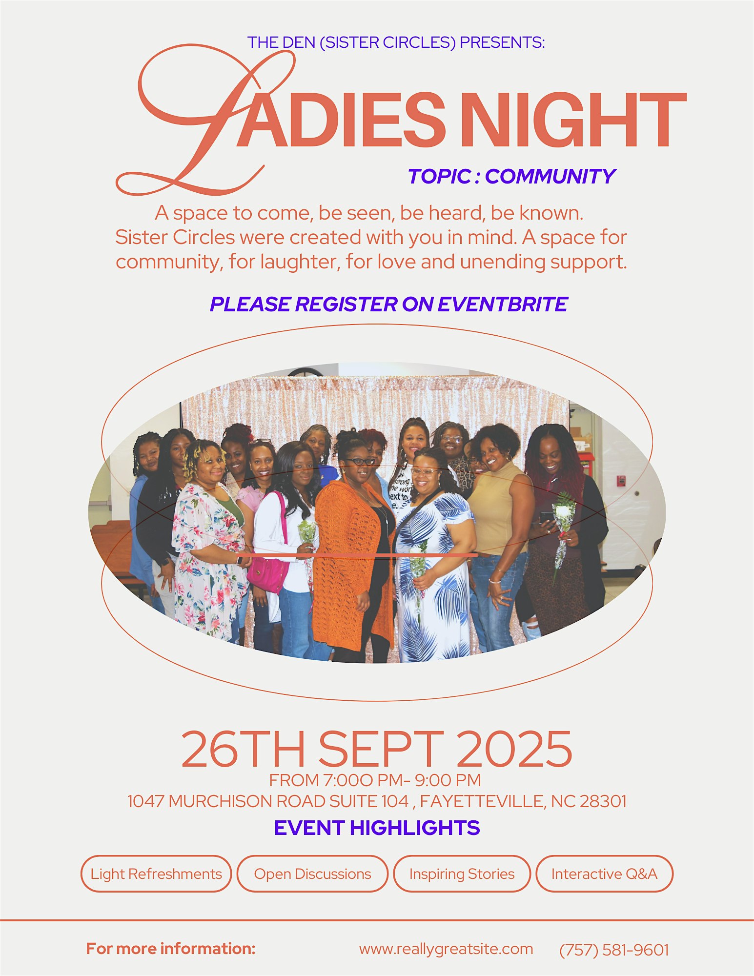 Ladies Night at 414 Ray Ave – Fayetteville, NC