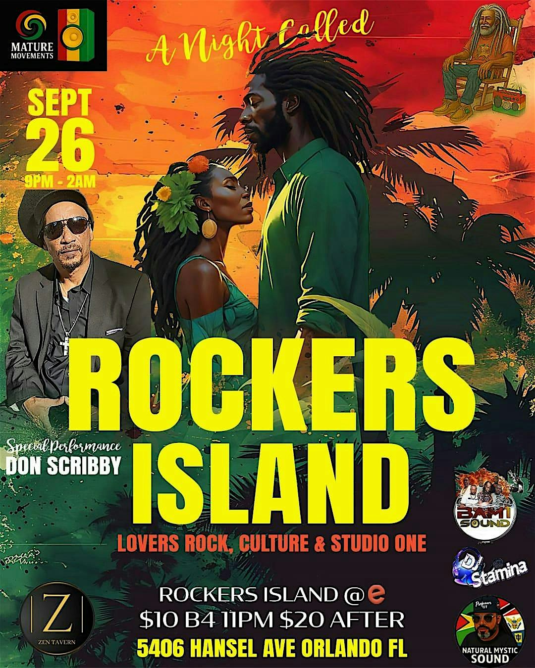 Rockers Island at Zen Tavern – Orlando, FL