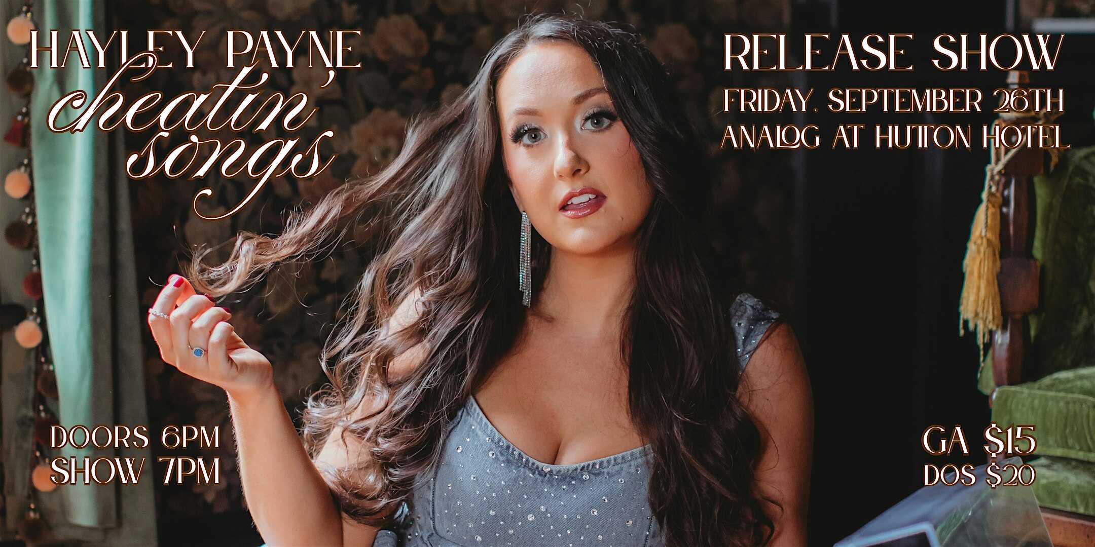 Hayley Payne: Cheatin’ Songs Release Show at Analog at Hutton Hotel – Nashville, TN