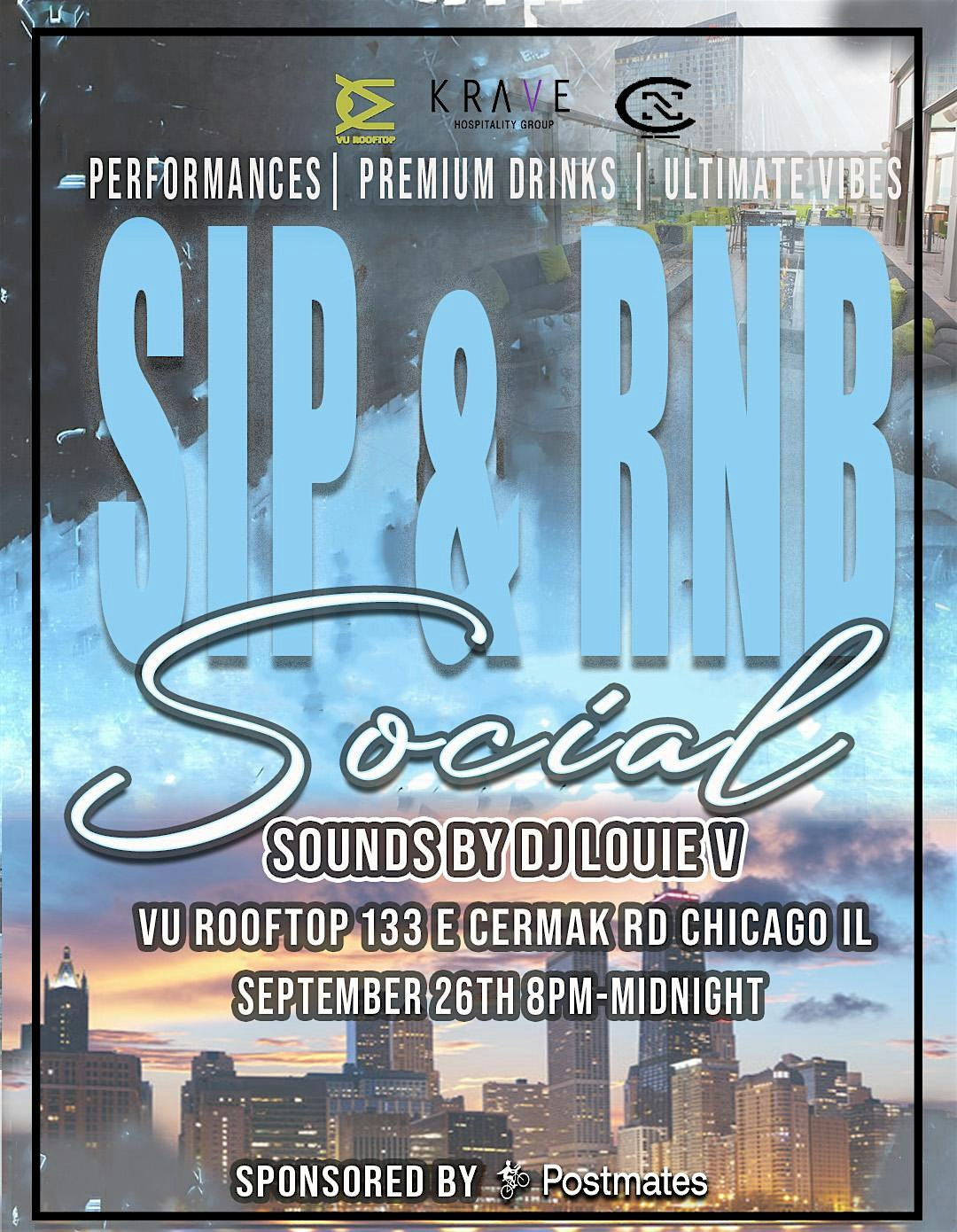 SIP & RNB Social: RNB with a view at VU Rooftop Bar – Chicago, IL