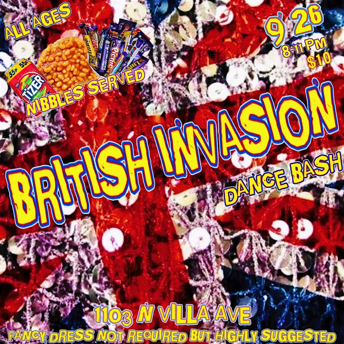 British Invasion – DANCE BASH at 1103 N Villa Ave – Oklahoma City, OK