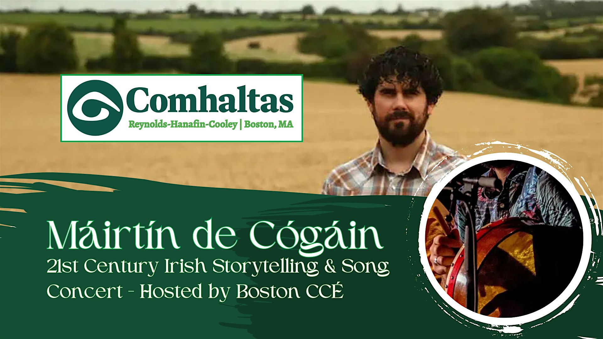 An Evening with Mairtin de Cógain at Rooted Armory Cafe – Somerville, MA