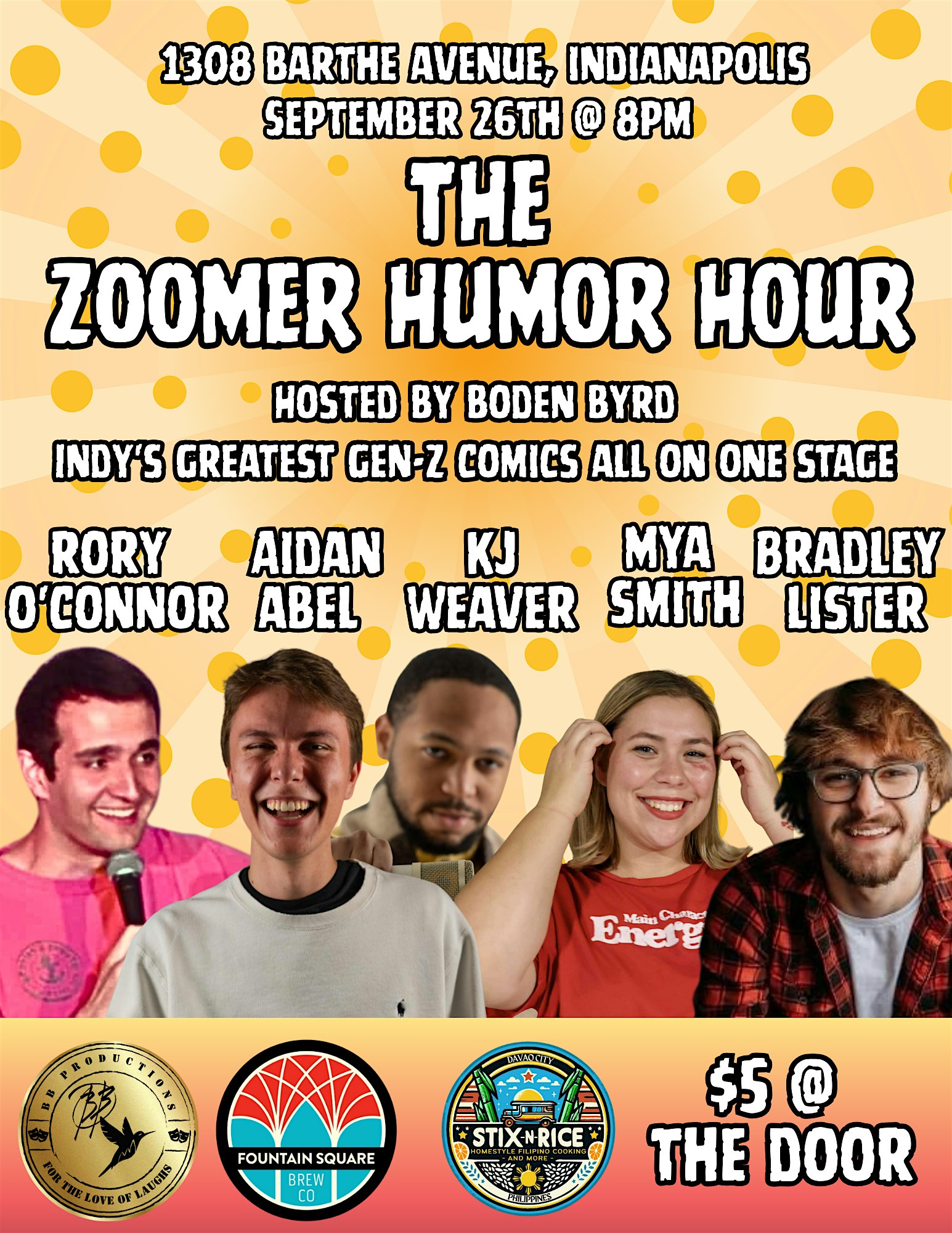 The Zoomer Humor Hour #3 at Fountain Square Brew Co. – Indianapolis, IN