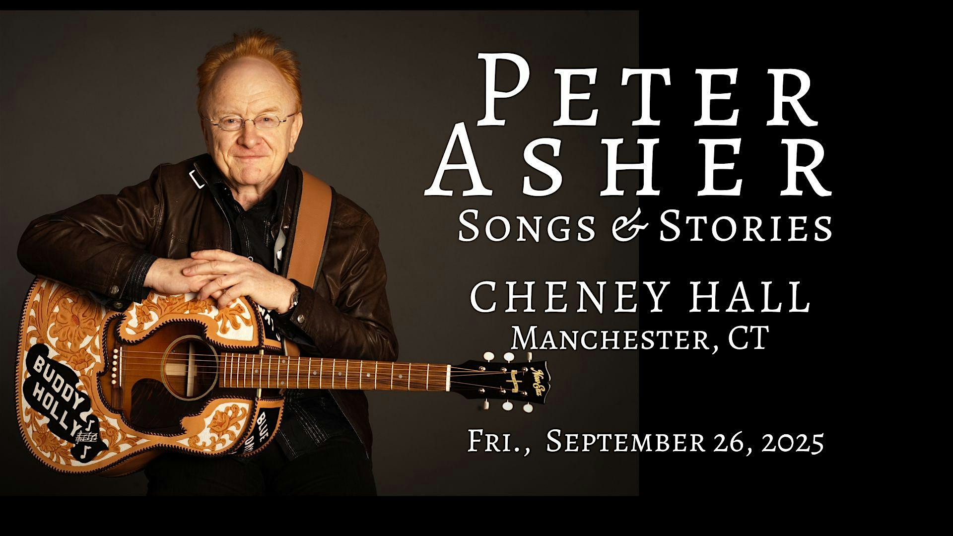 Peter Asher: Songs and Stories at Little Theatre of Manchester at Cheney Hall – Manchester, CT