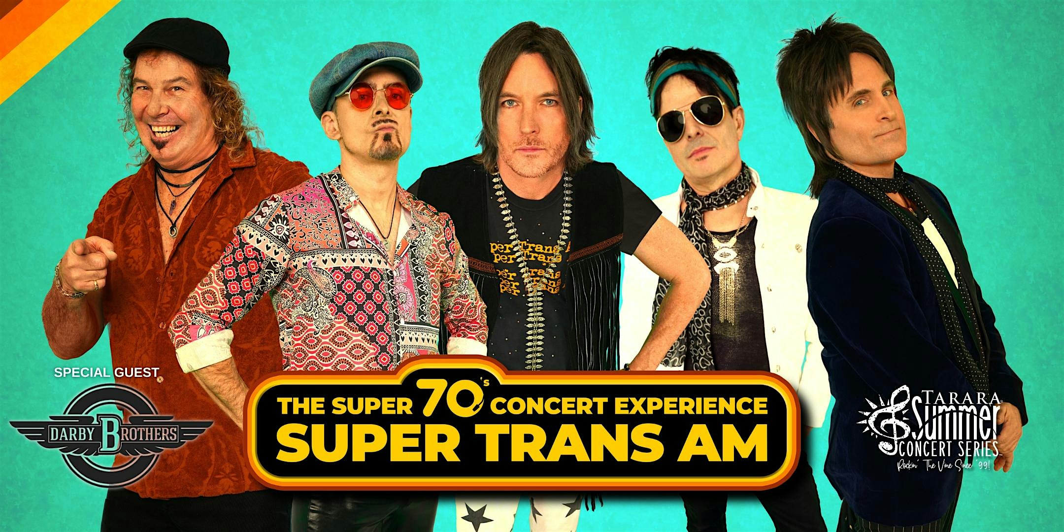 The Super 70s Concert Experience with Super Trans AM and The Darby Brothers at Tarara Winery – Leesburg, VA
