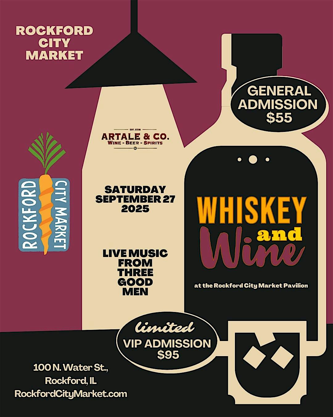 Whiskey and Wine at Rockford City Market Pavilion – Rockford, IL