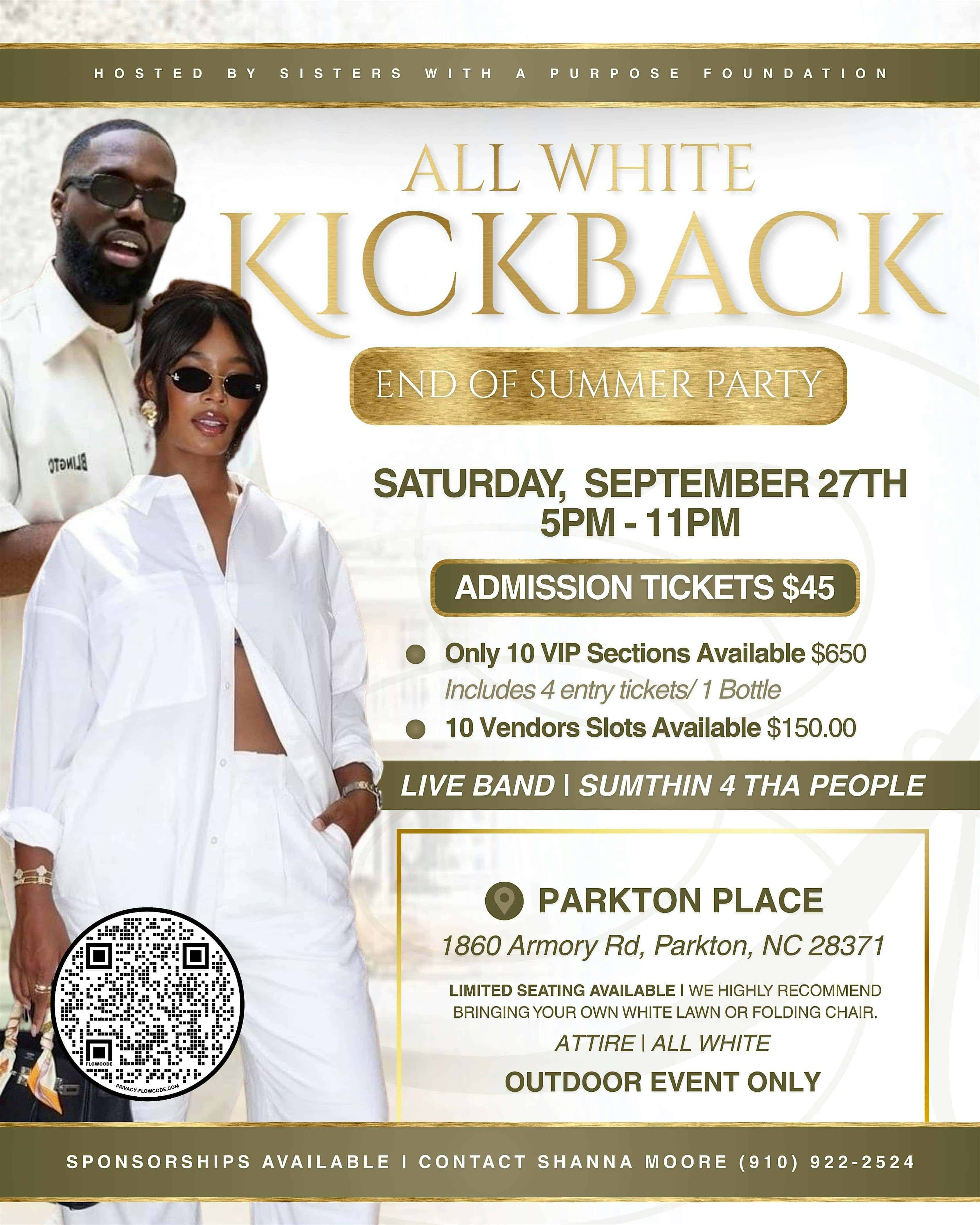 All White End Of Summer Party at Parkton Place – Parkton, NC