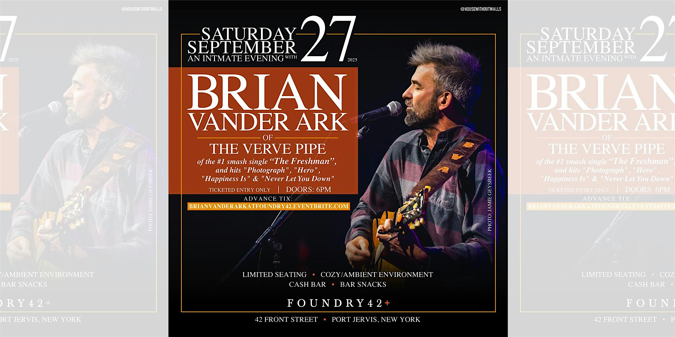 An evening with Brian Vander Ark (of The Verve Pipe) at Foundry42+ at Foundry42 – Port Jervis, NY