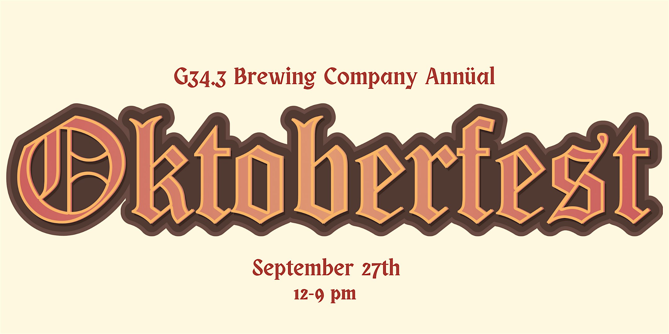 G34.3 Brewing Co. Oktoberfest Party at G34.3 Brewing Company – Lorton, VA