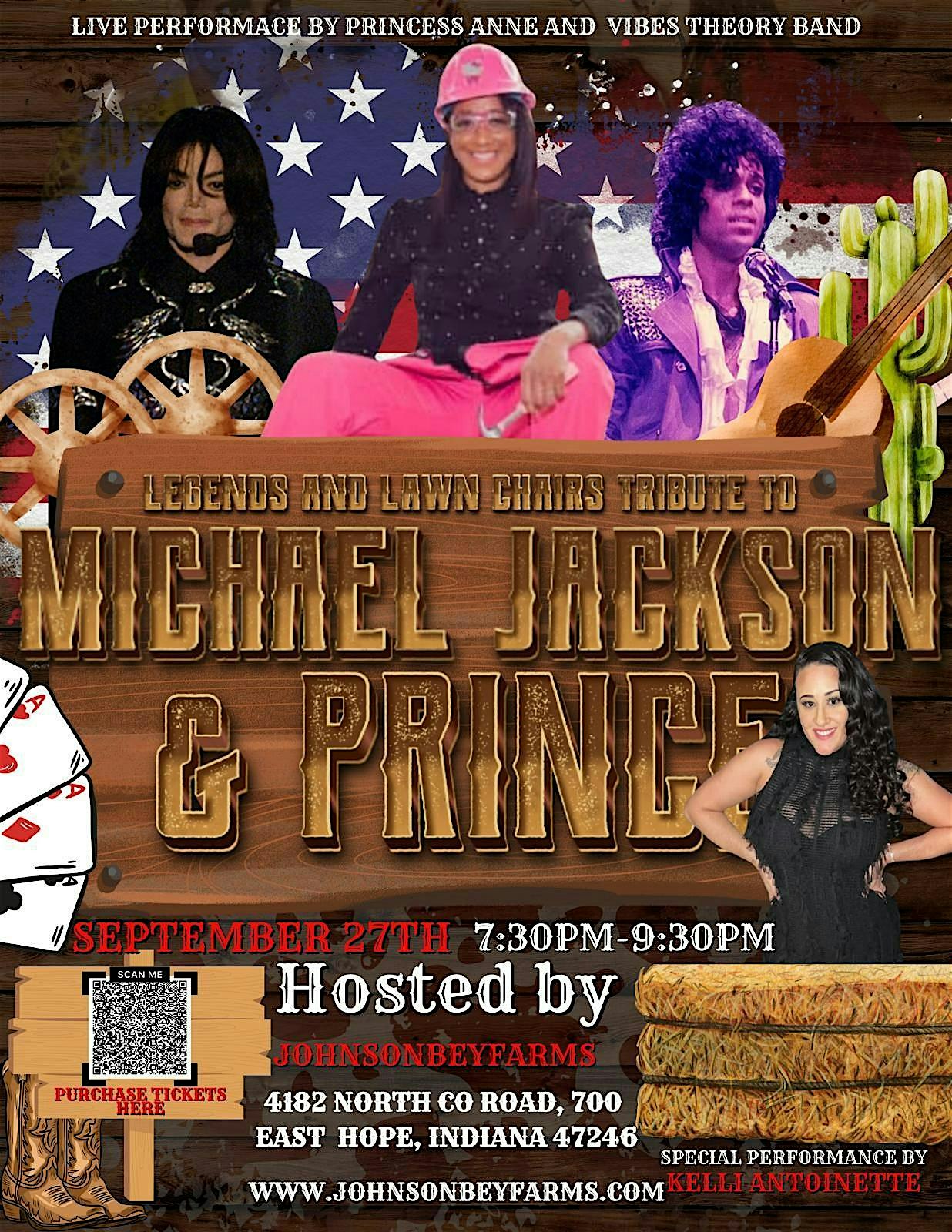 Legends and Lawn Chairs Tribute to Michael Jackson and Prince at JohnsonBey Farms – Hope, IN