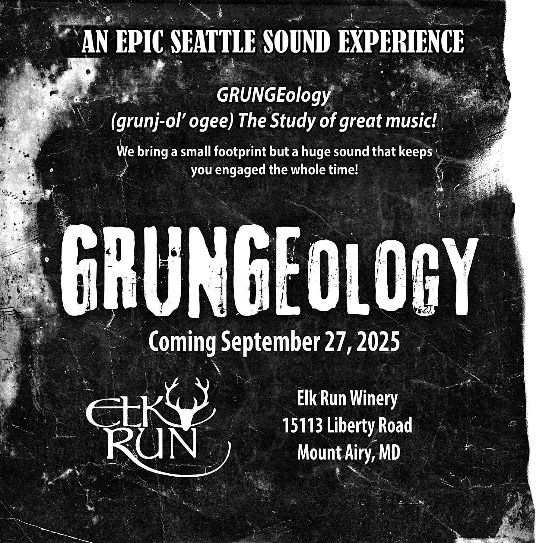 Grunge Night in the Vines at Elk Run Vineyards – Mount Airy, MD