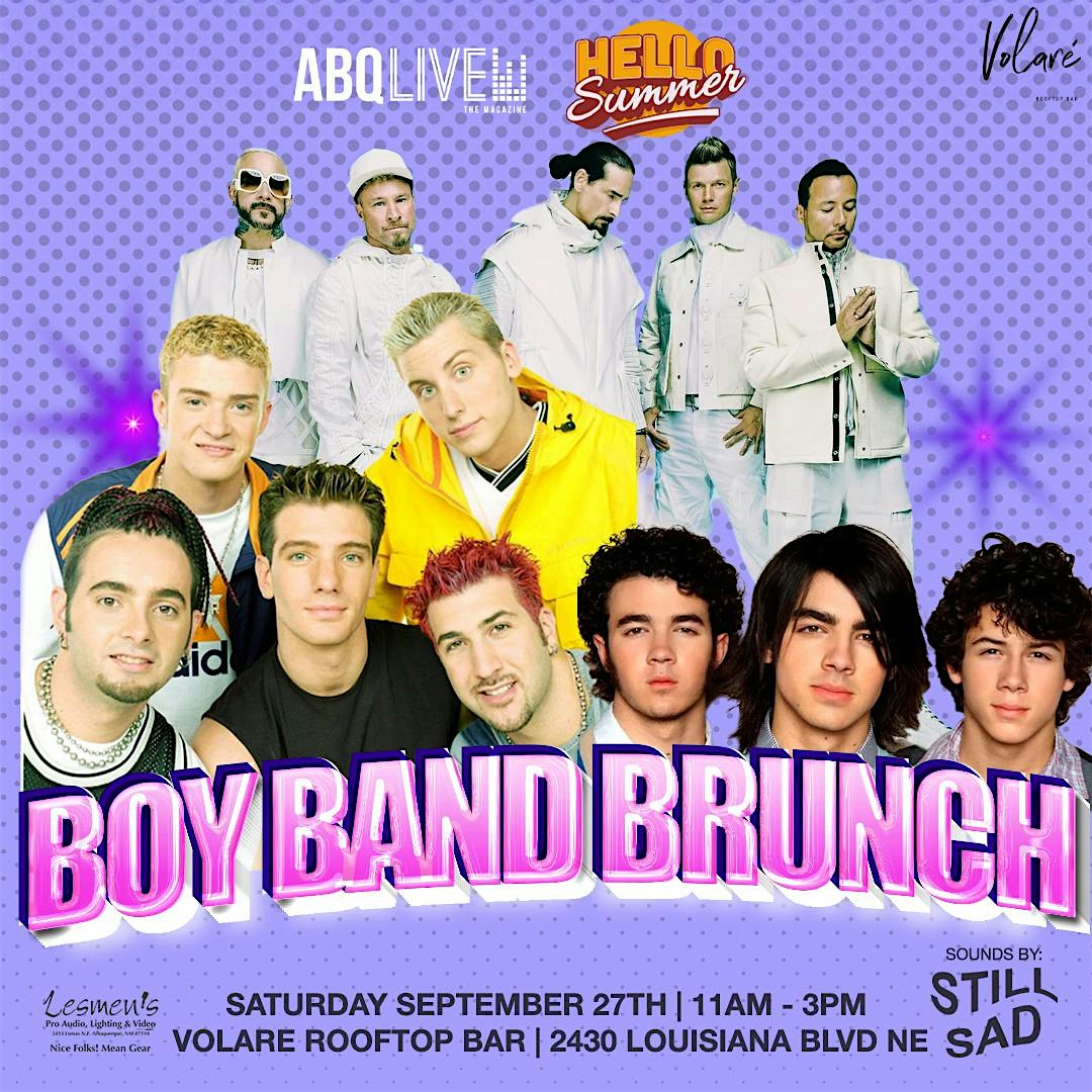 BOY BAND BRUNCH at Volare Rooftop Bar – Albuquerque, NM