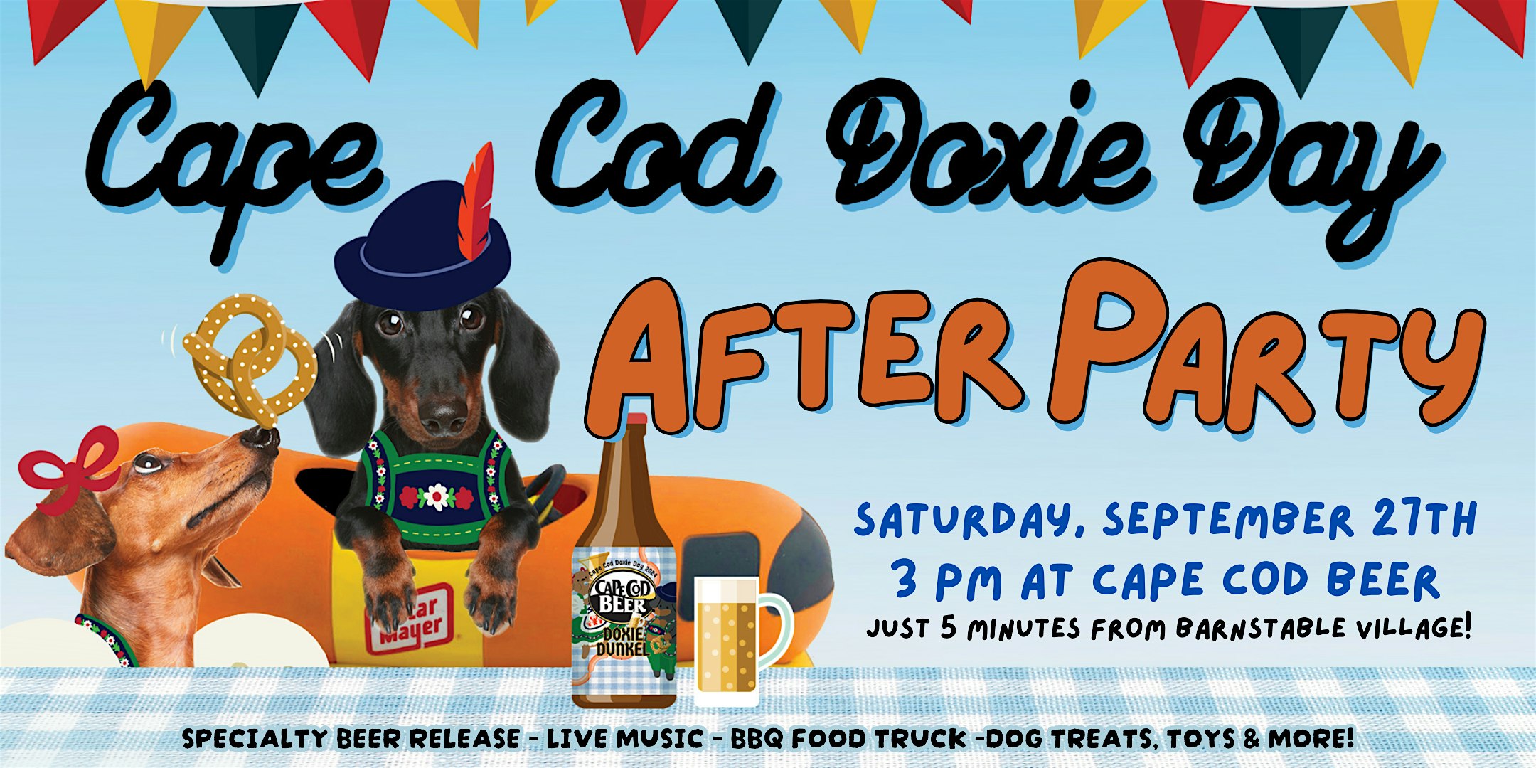 Cape Cod Doxie Day After Party at Cape Cod Beer! at Cape Cod Beer – Barnstable, MA