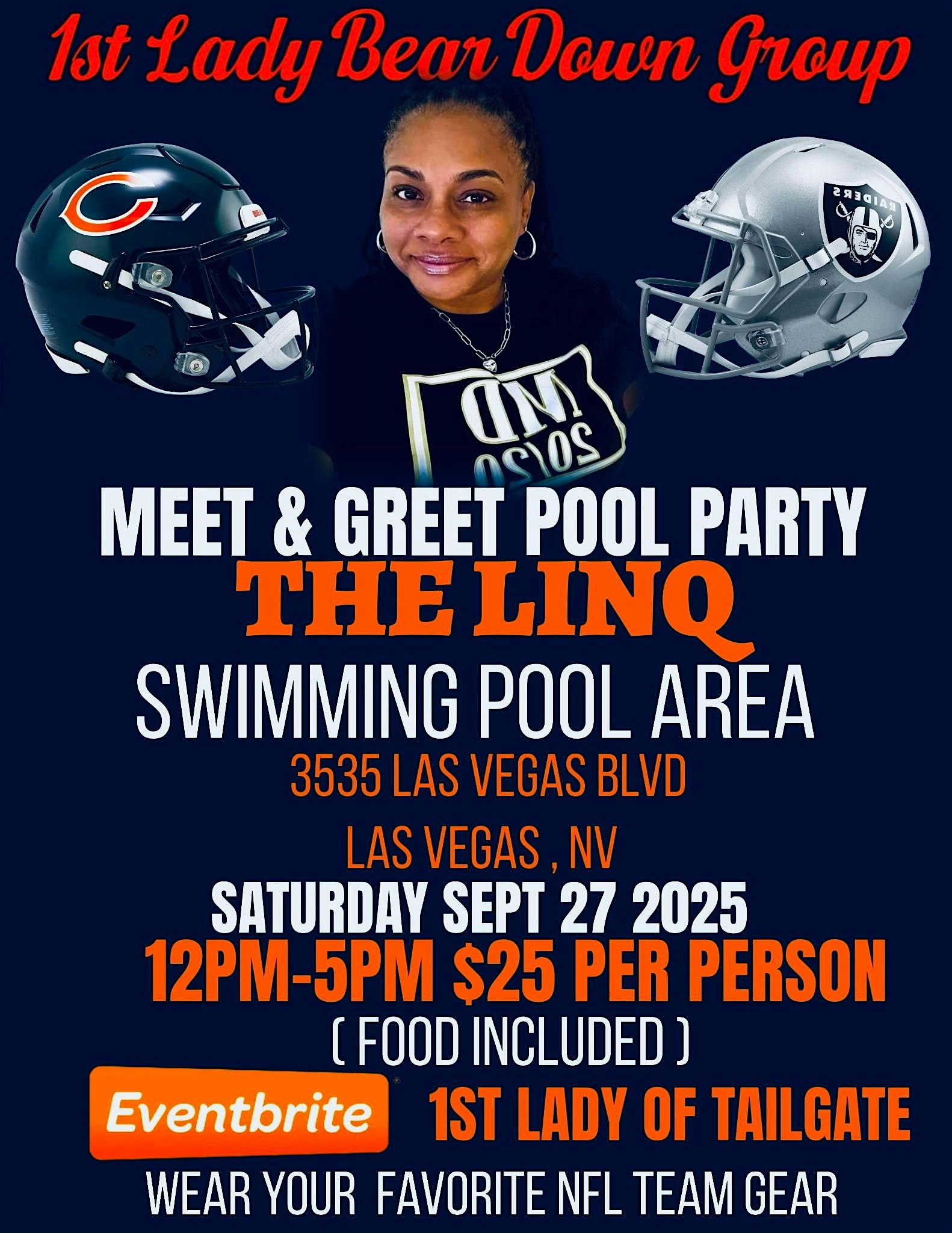 1st Lady Bear Down Group – Meet & Greet Pool Party at Influence, The POOL at The LINQ – Las Vegas, NV