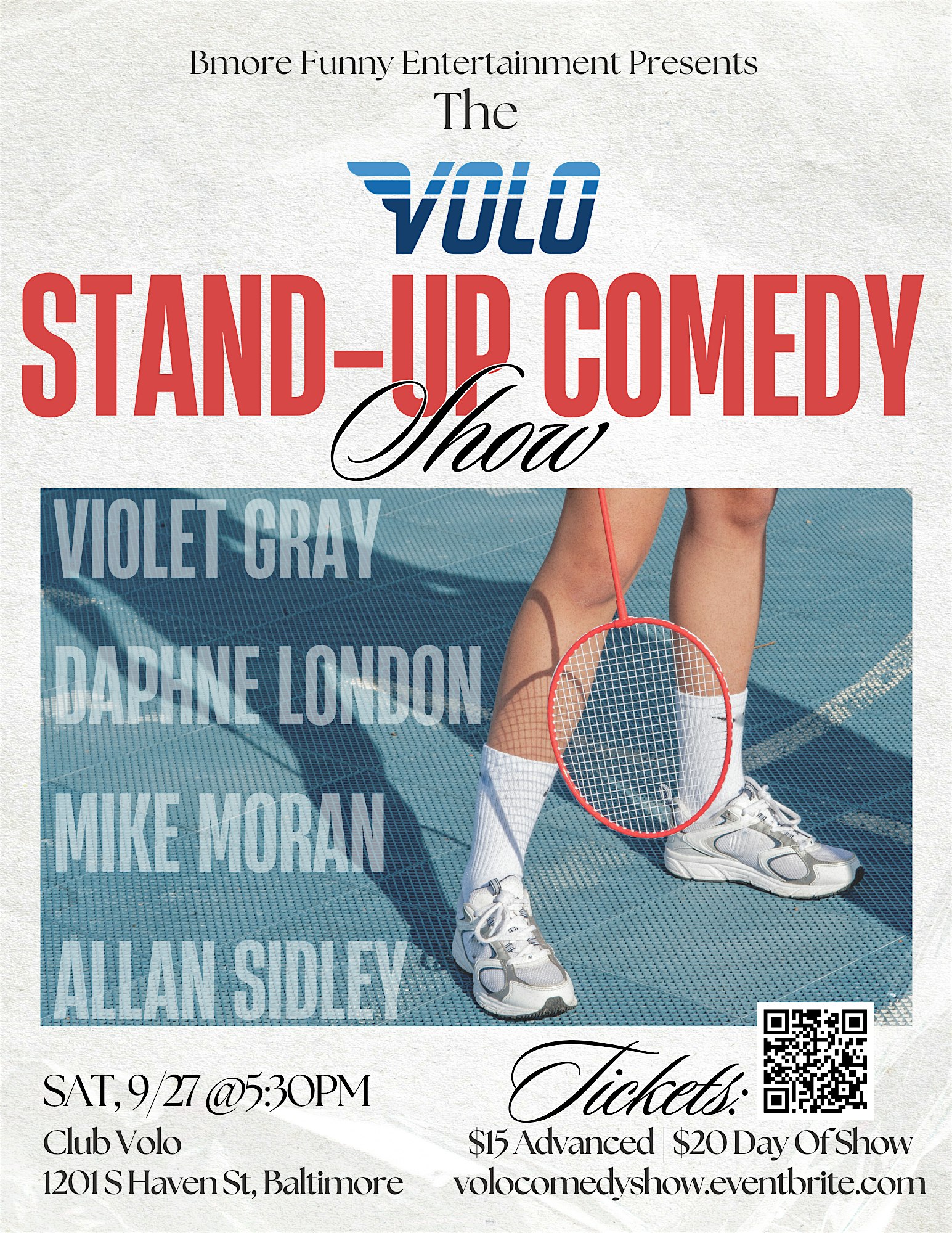 The VOLO Stand-Up Comedy Show at Club Volo at Brewers Hill – Baltimore, MD