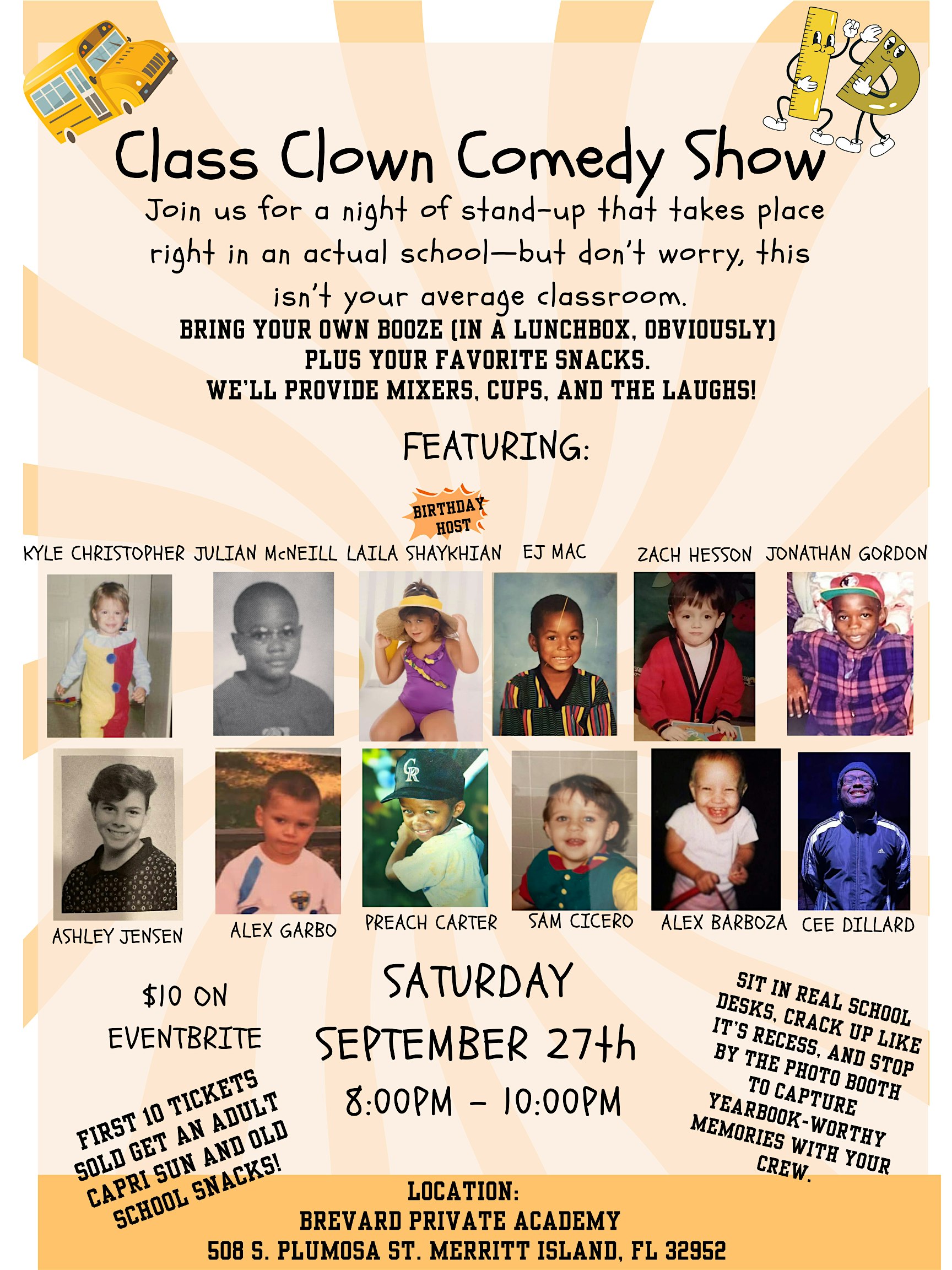Class Clown Comedy Show at Brevard Private Academy – Merritt Island, FL