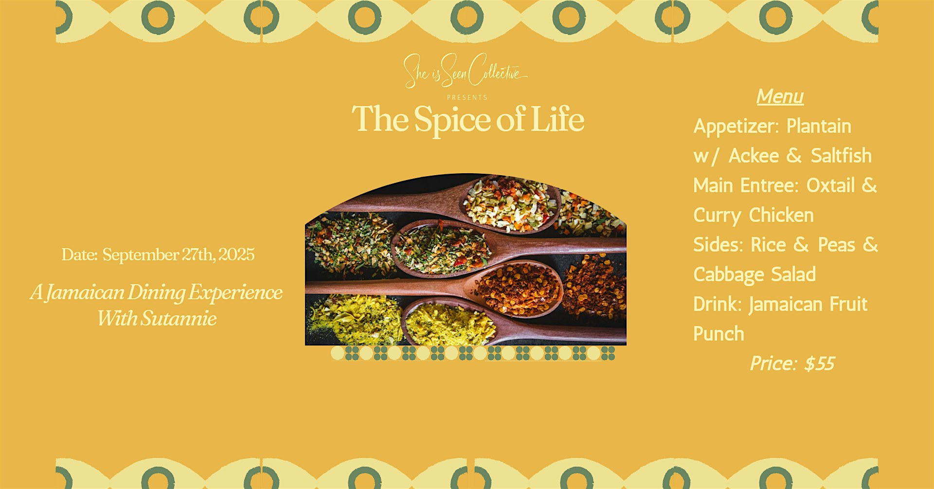 The Spice of Life Dinner at Urban Attic Event space – Fort Wayne, IN