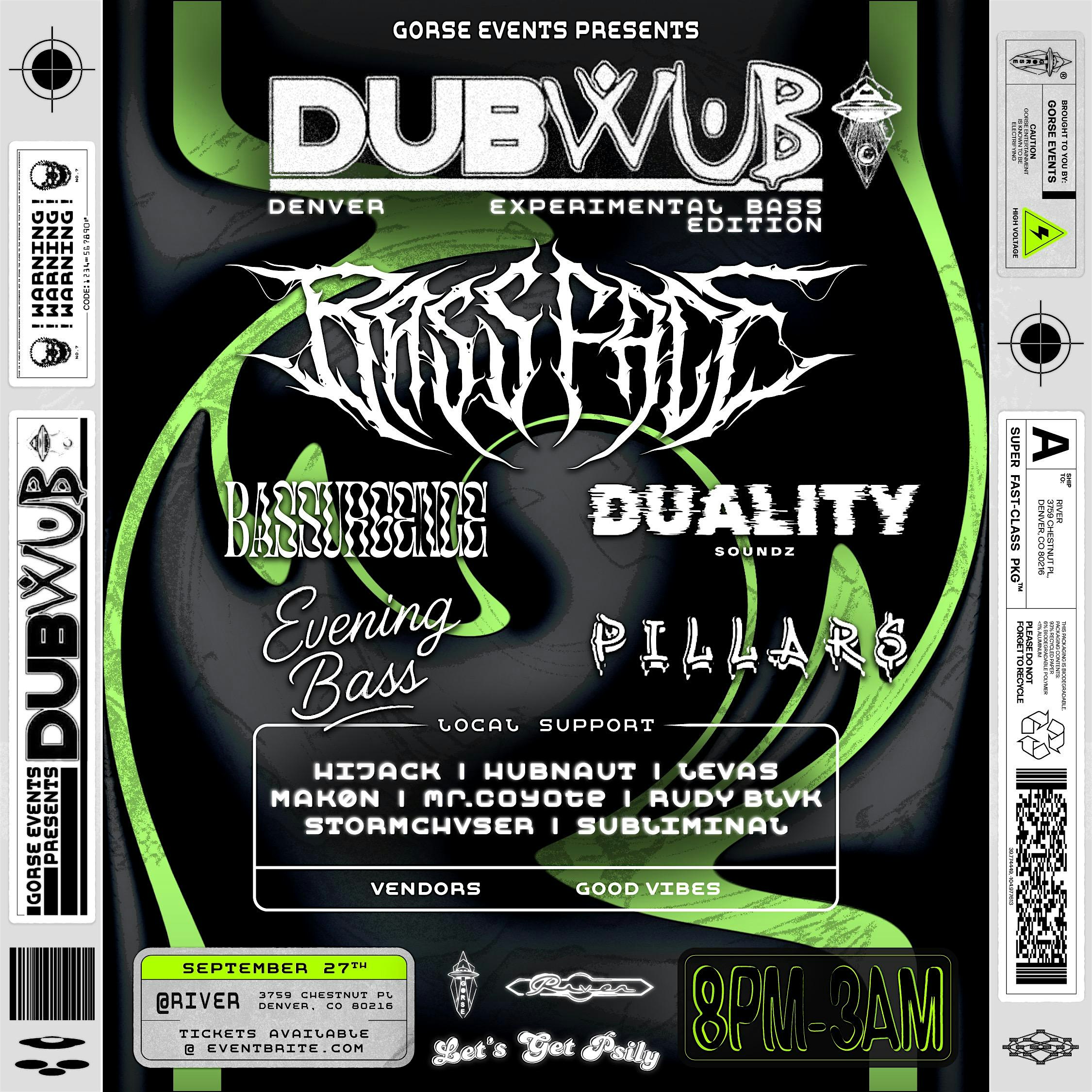 DUB WUB EXPERIMENTAL BASS SEPTEMBER at RIVER – Denver, CO