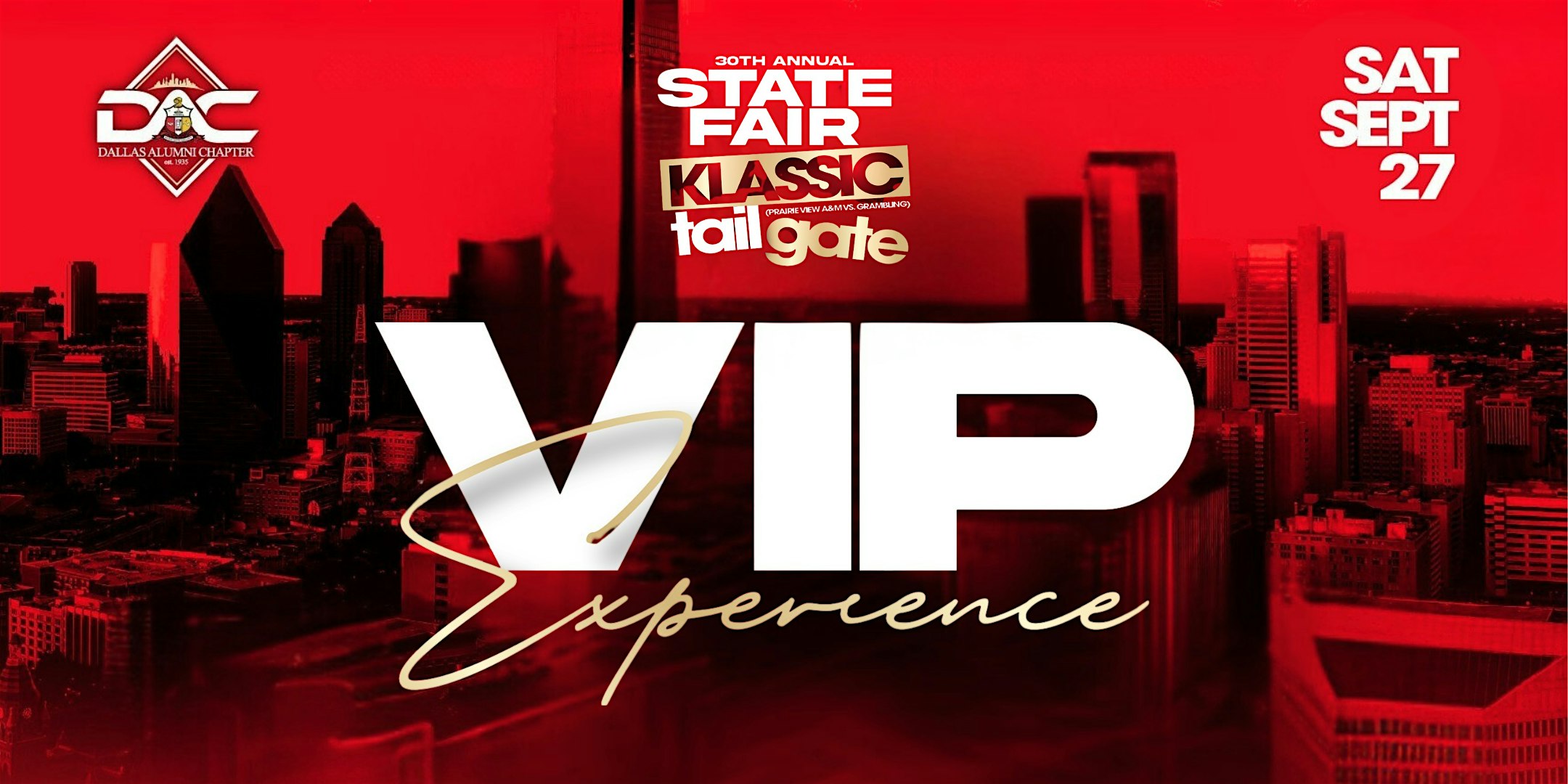 30th Annual State Fair Klassic Tailgate (VIP Experience) at Kappa Alpha Psi – Dallas, TX
