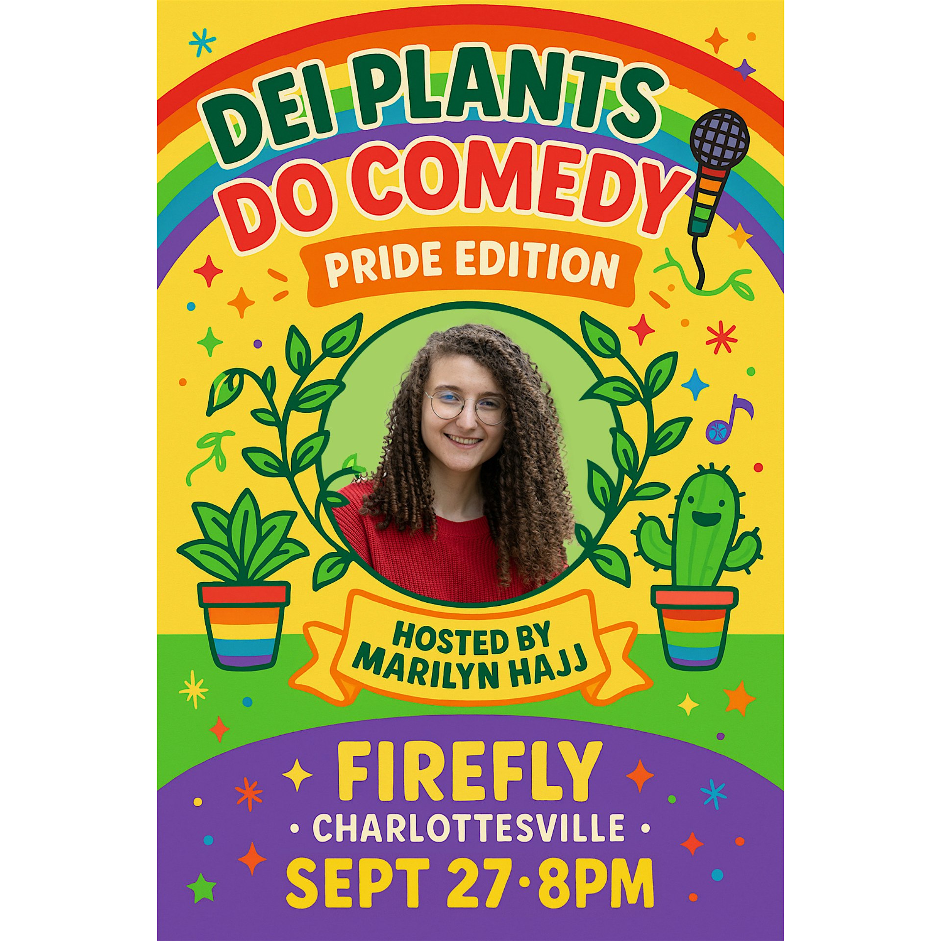 DEI Plants Do Comedy (Pride Edition) at Firefly Restaurant + Game Room – Charlottesville, VA