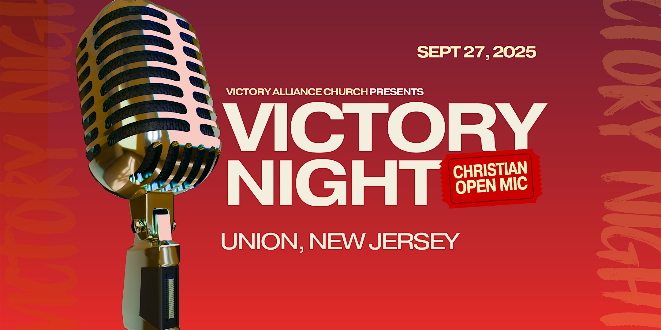 Victory Night: A Christian Open Mic at 1264 Victor Ave – Union, NJ