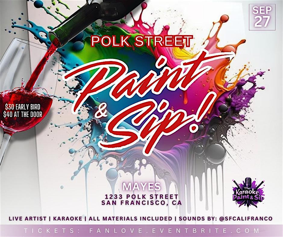Polk Street Paint & Sip Party @ MAYES at Mayes Oyster House – San Francisco, CA