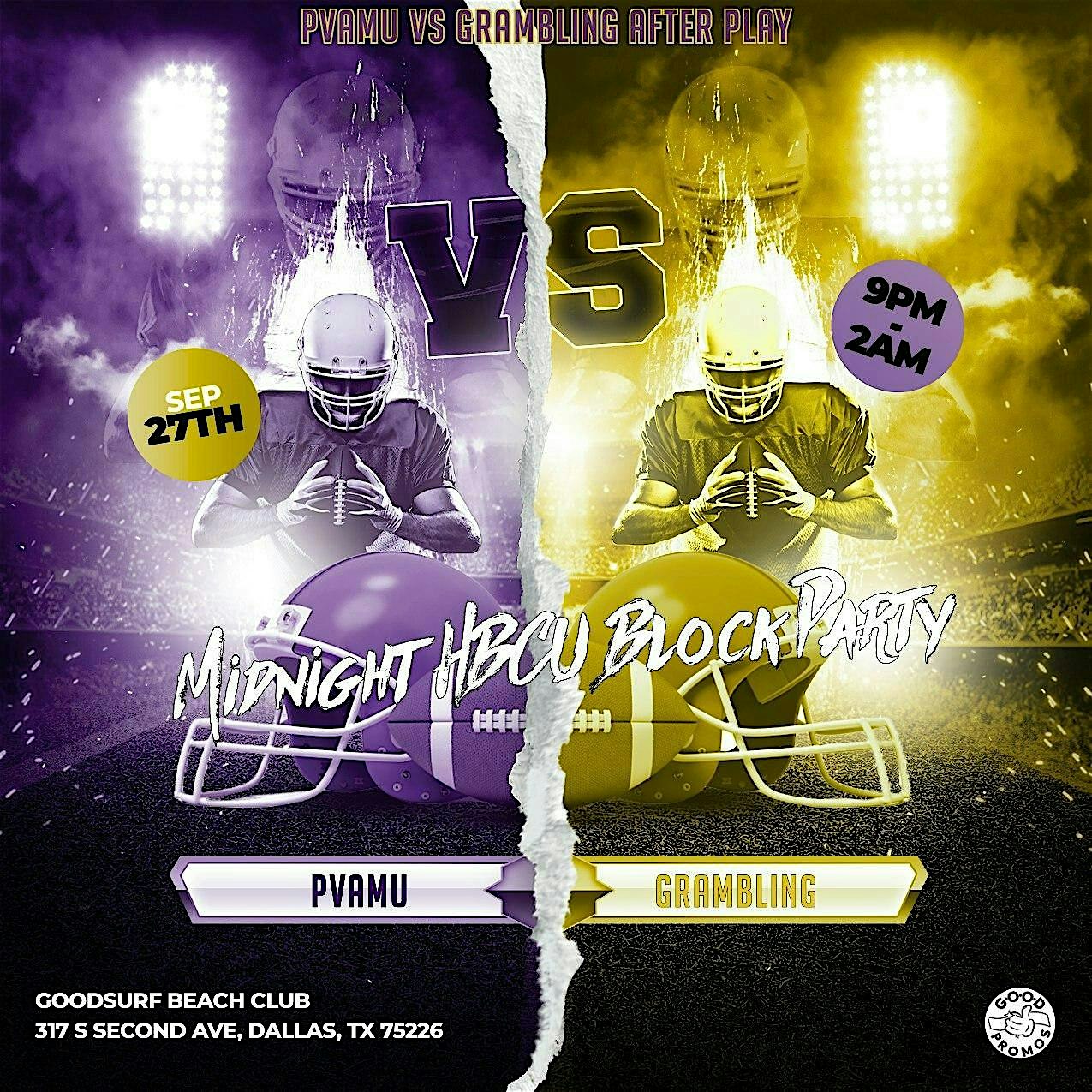 State Fair Classic Midnight HBCU Block Party SECTION BOOKING at Goodsurf Beach Club – Dallas, TX