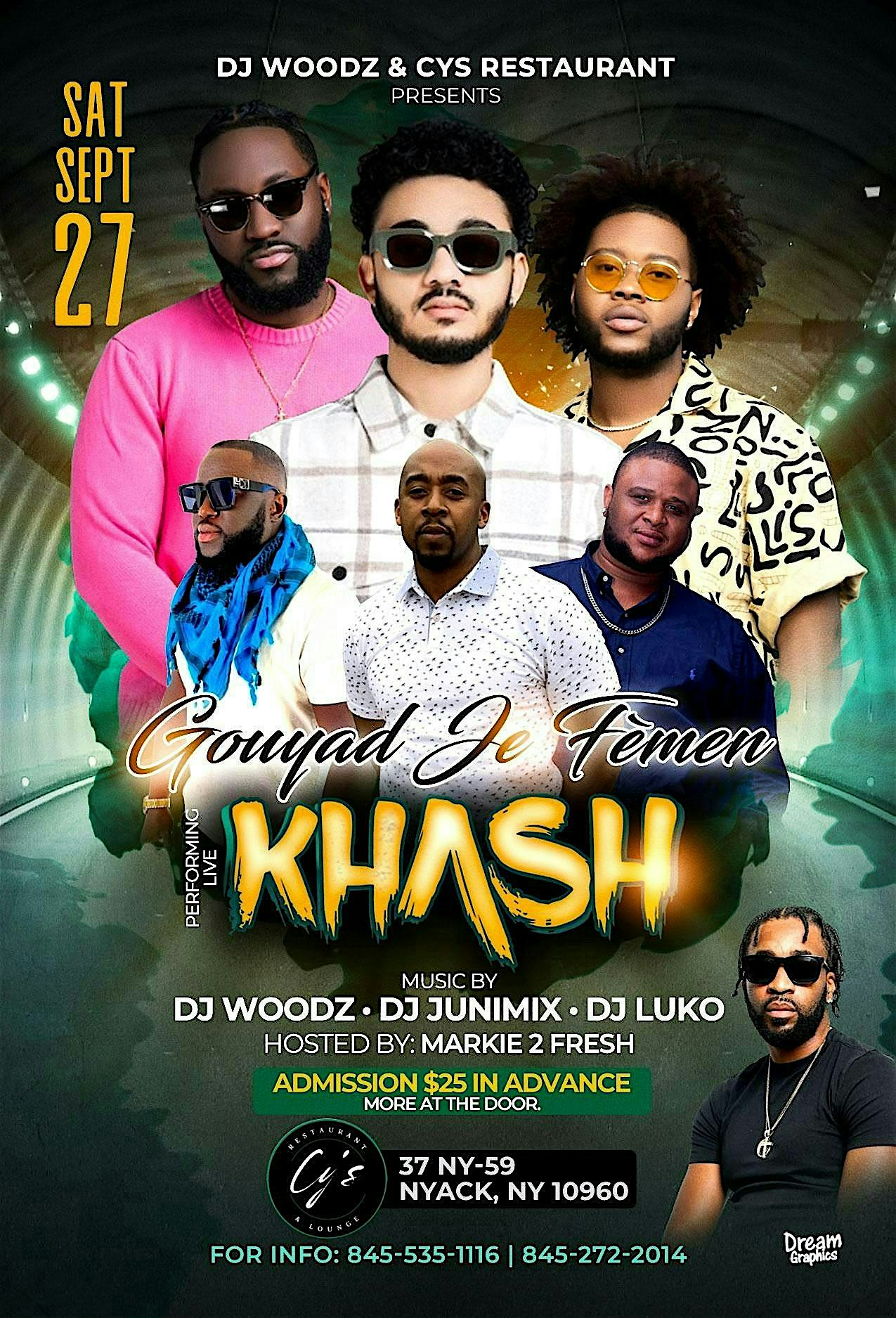 KHASH LIVE GOUYAD JE FEMEN at Cy’s Restaurant & Lounge – Nyack, NY