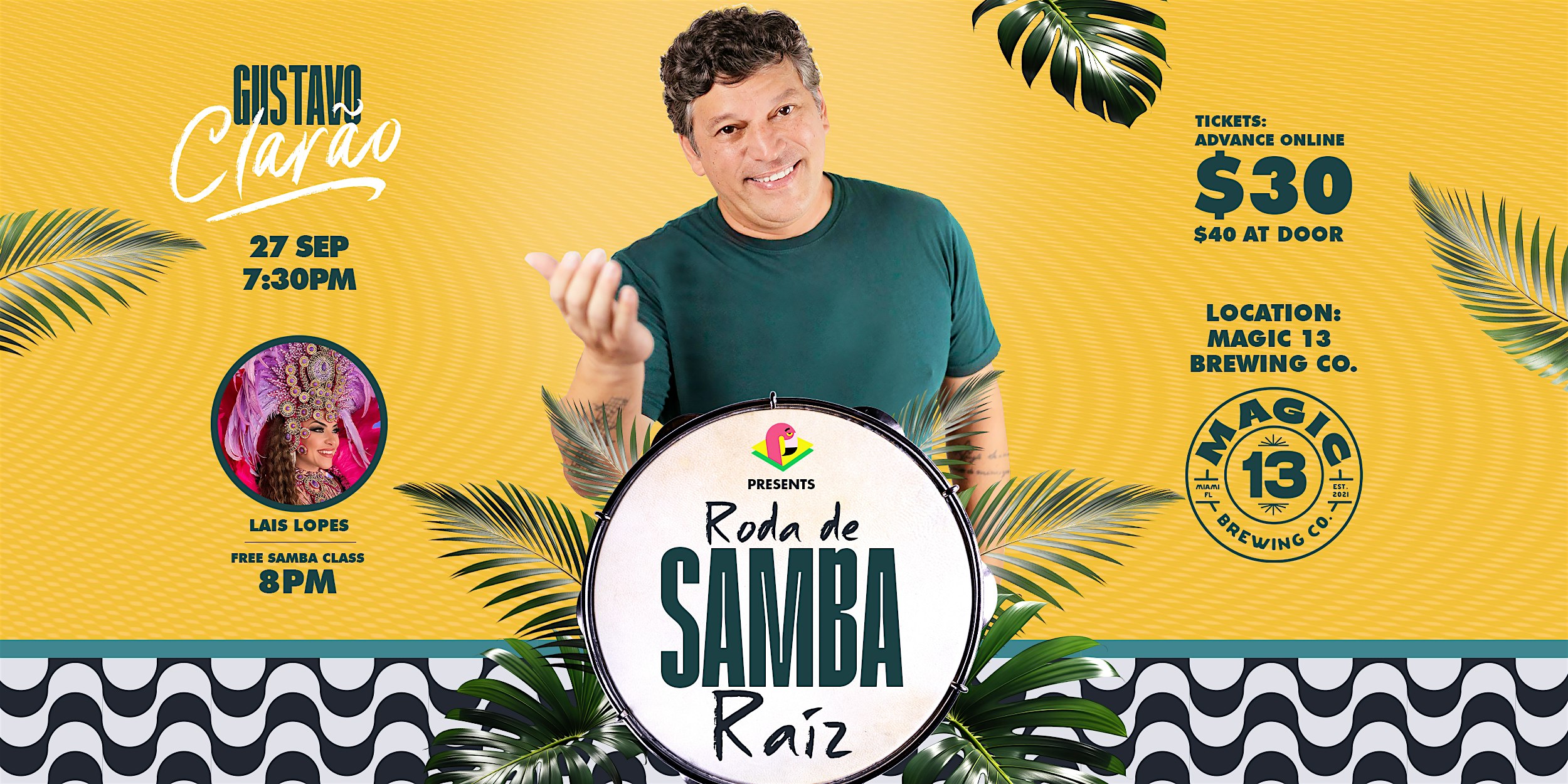 RODA DE SAMBA RAÍZ at Magic 13 Brewing Co. – Miami, FL