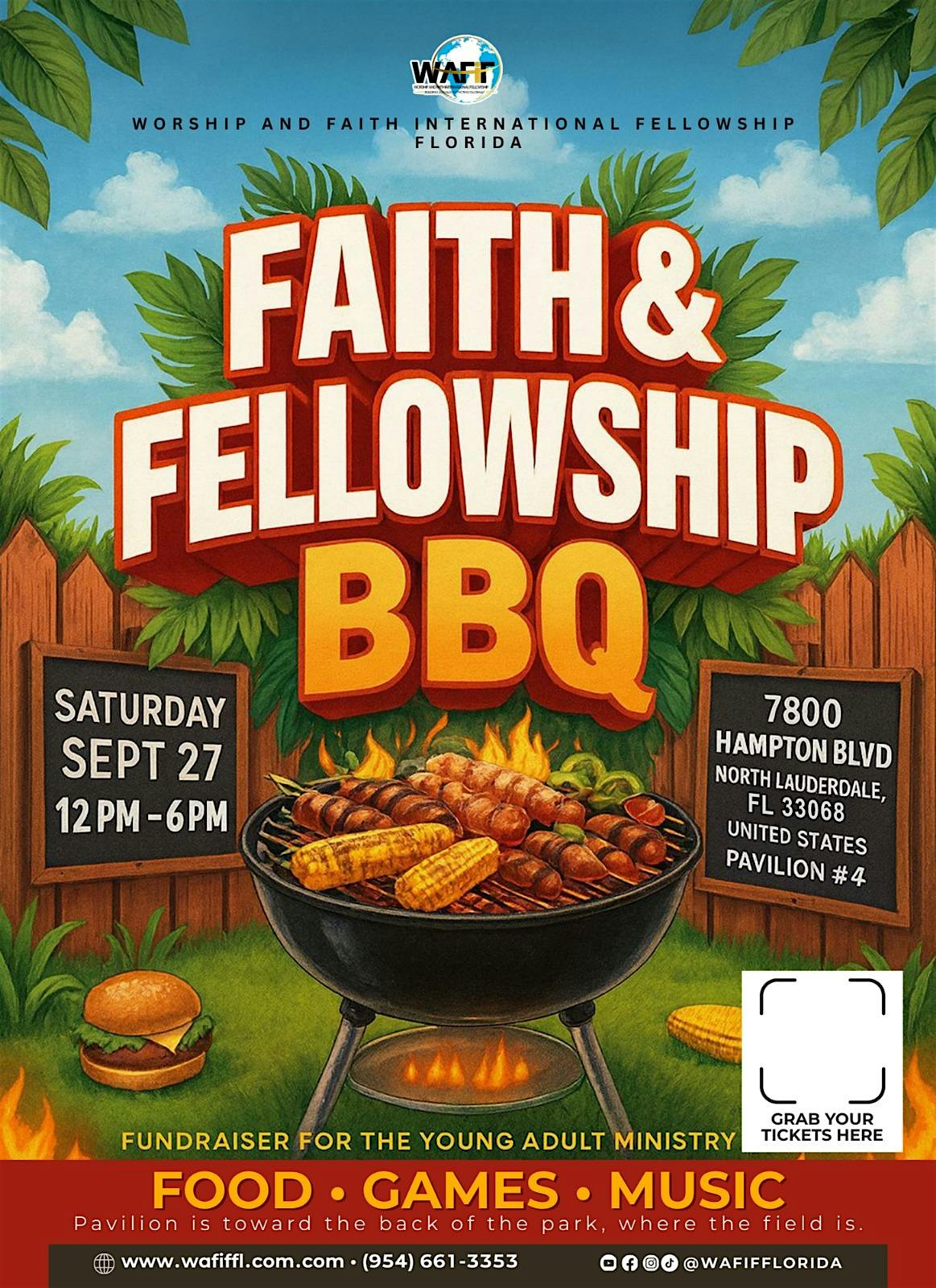 Faith & Fellowship BBQ at Coral Springs Sportsplex – Coral Springs, FL