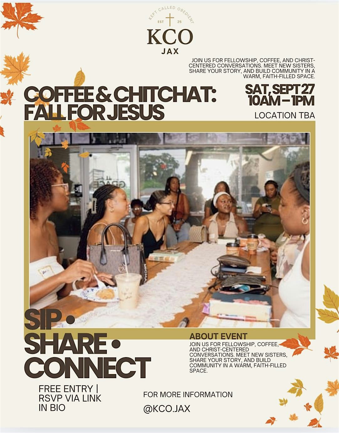 Coffee & Chitchat: Fall for Jesus at Lilies Flowers & Lounge – Jacksonville, FL