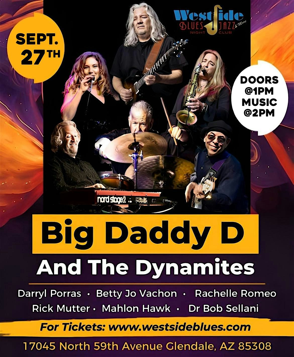 Big Daddy D & the Dynamites feat. Betty Jo Vachon (House-Rockin’ Blues) at Westside Blues & Jazz – Glendale, AZ